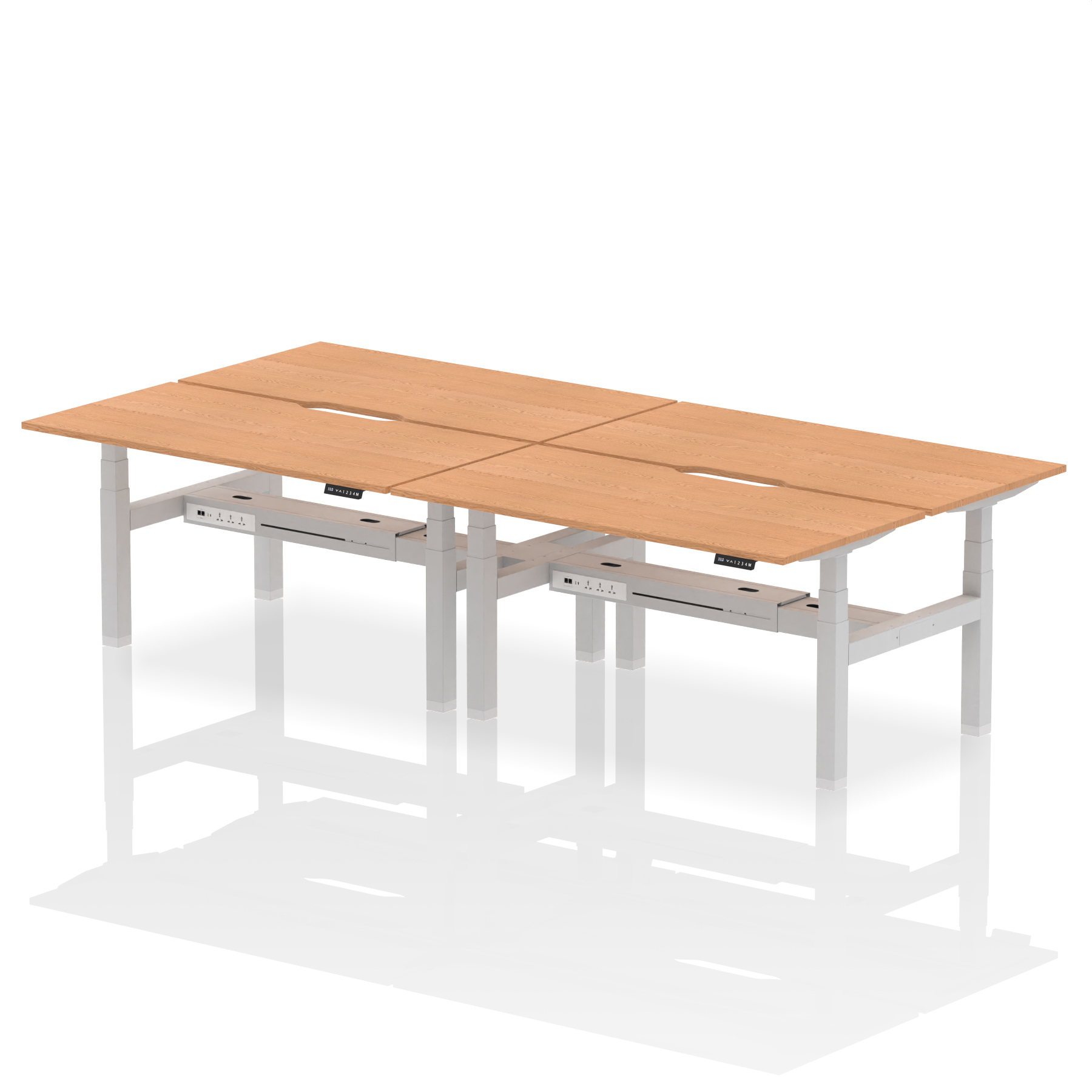 Oak / Silver Frame