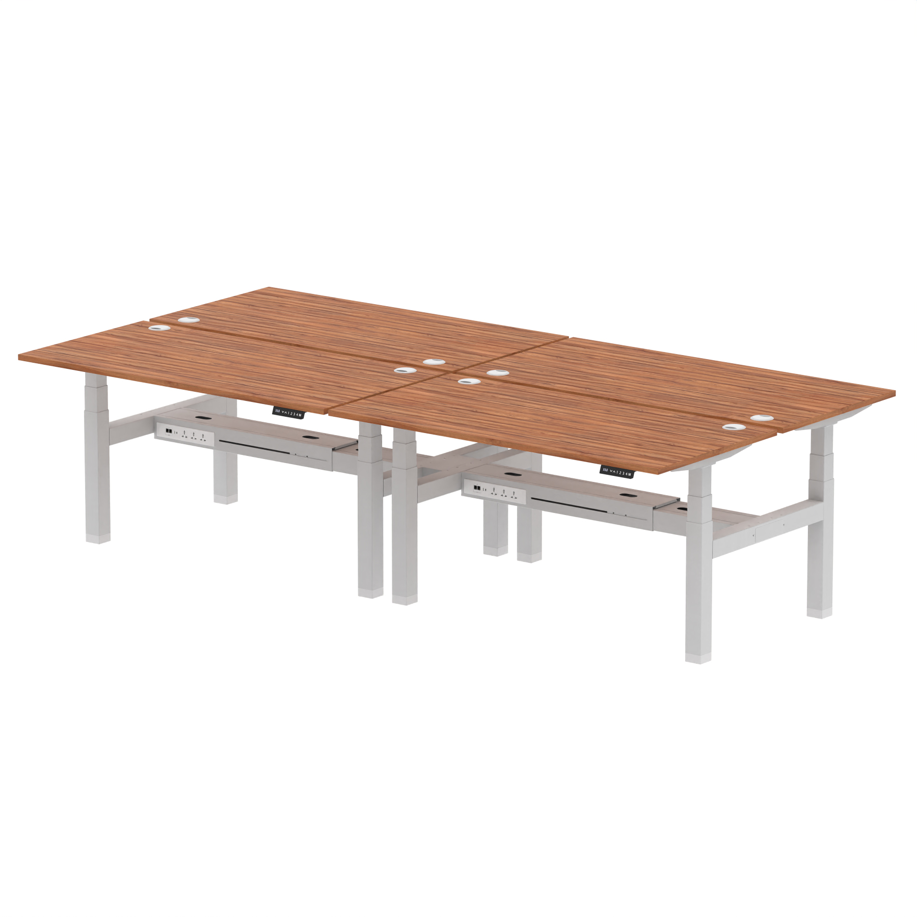 Walnut / Silver Frame