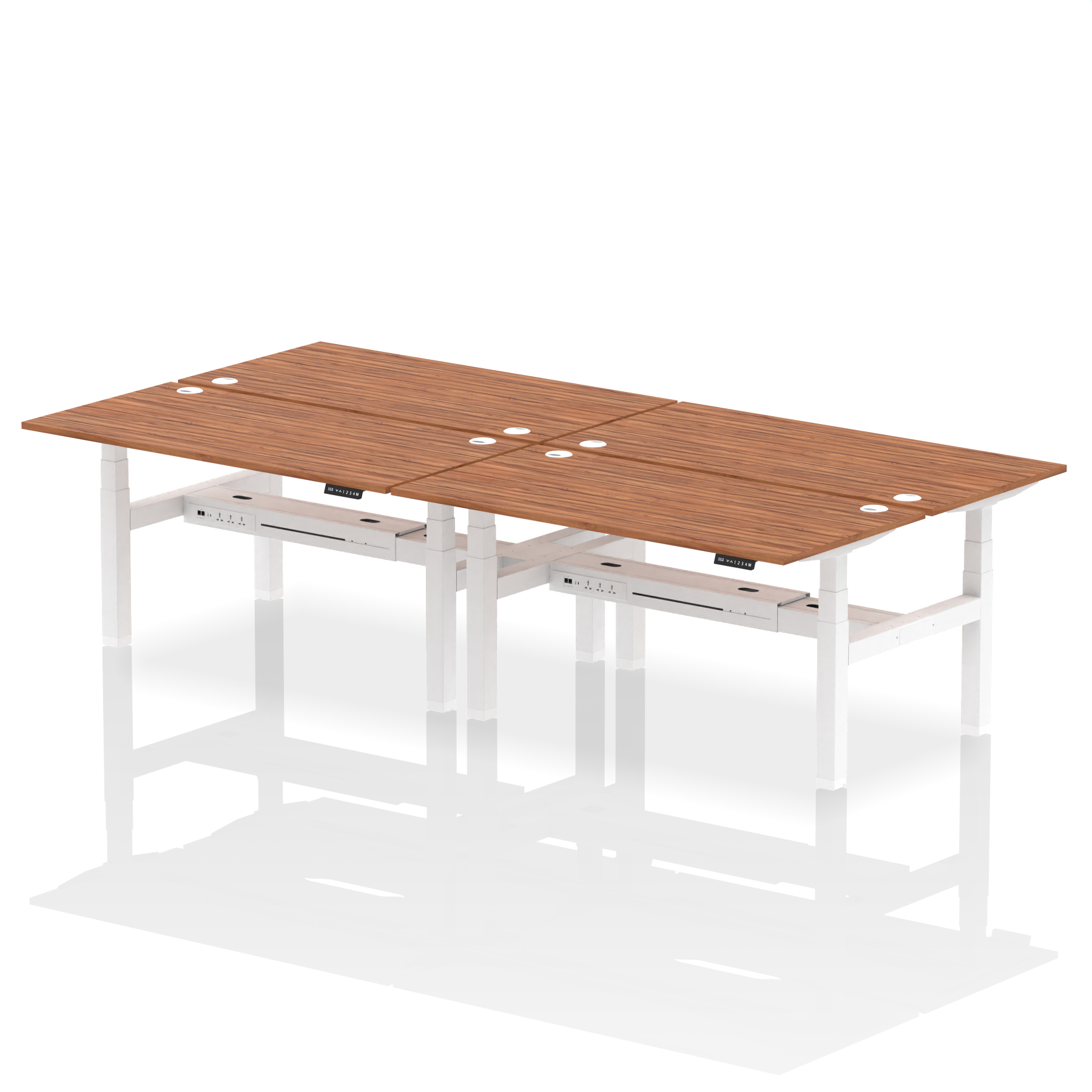 Walnut / White Frame