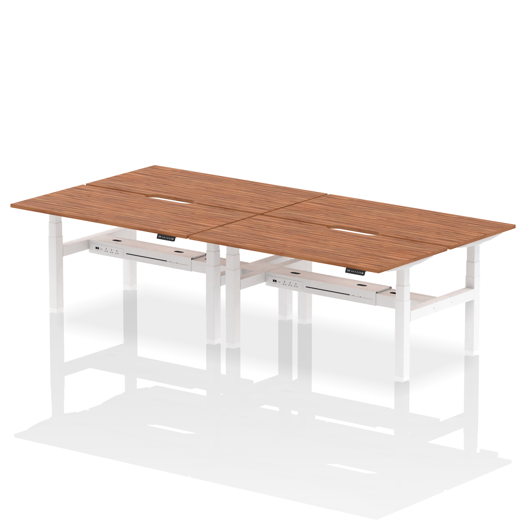 Walnut / White Frame