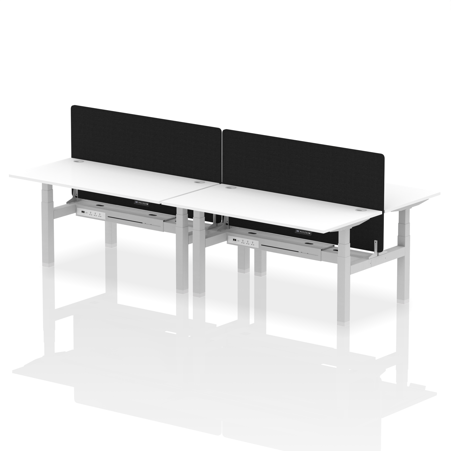 White / Silver Frame