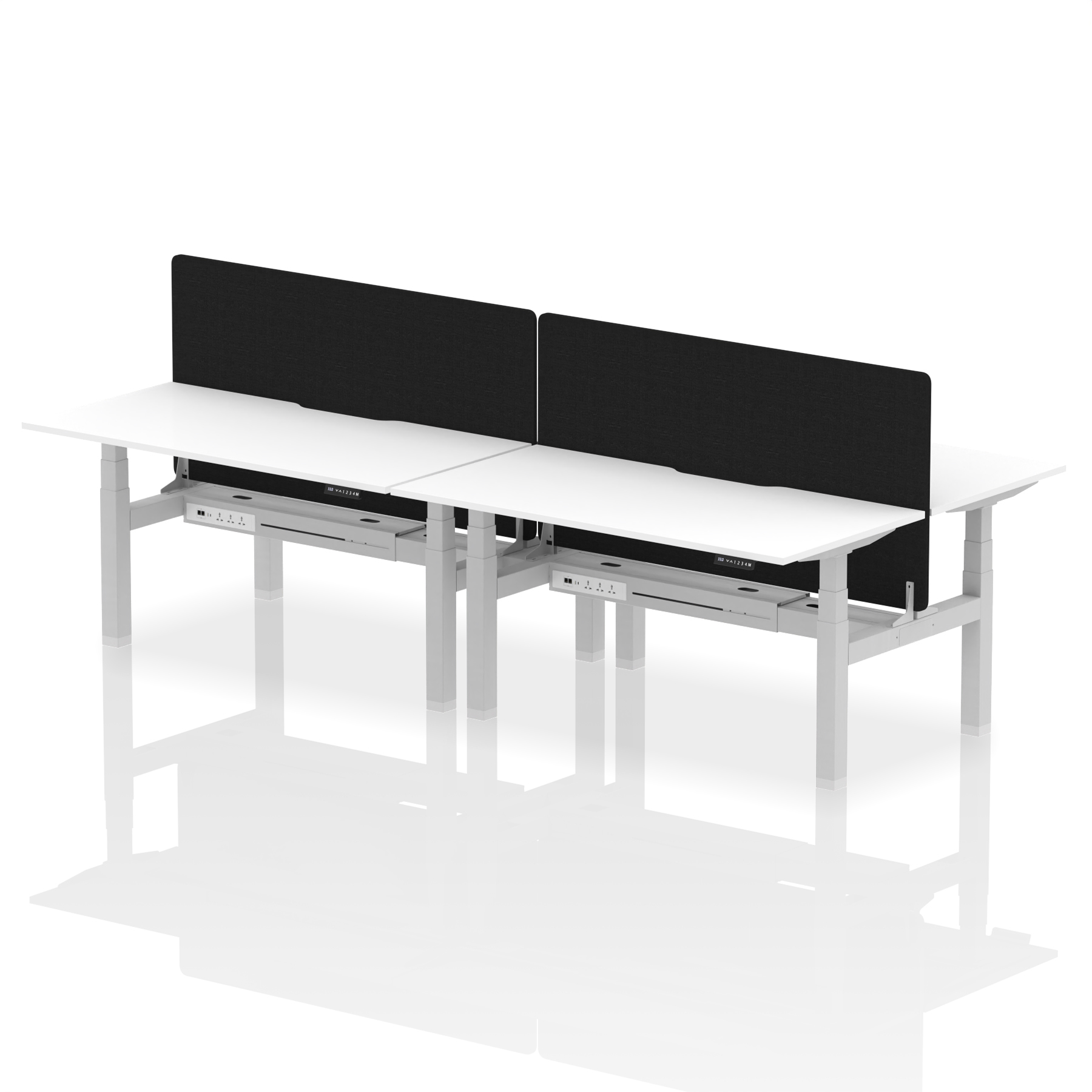 White / Silver Frame