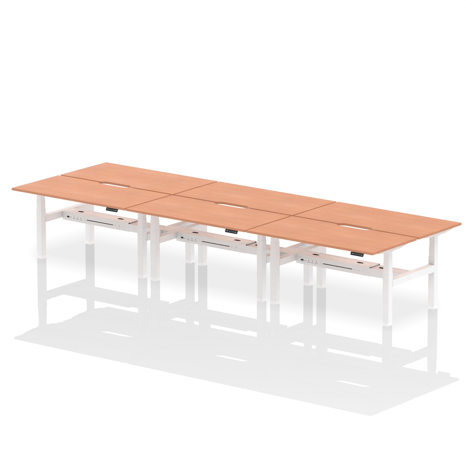Beech / White Frame