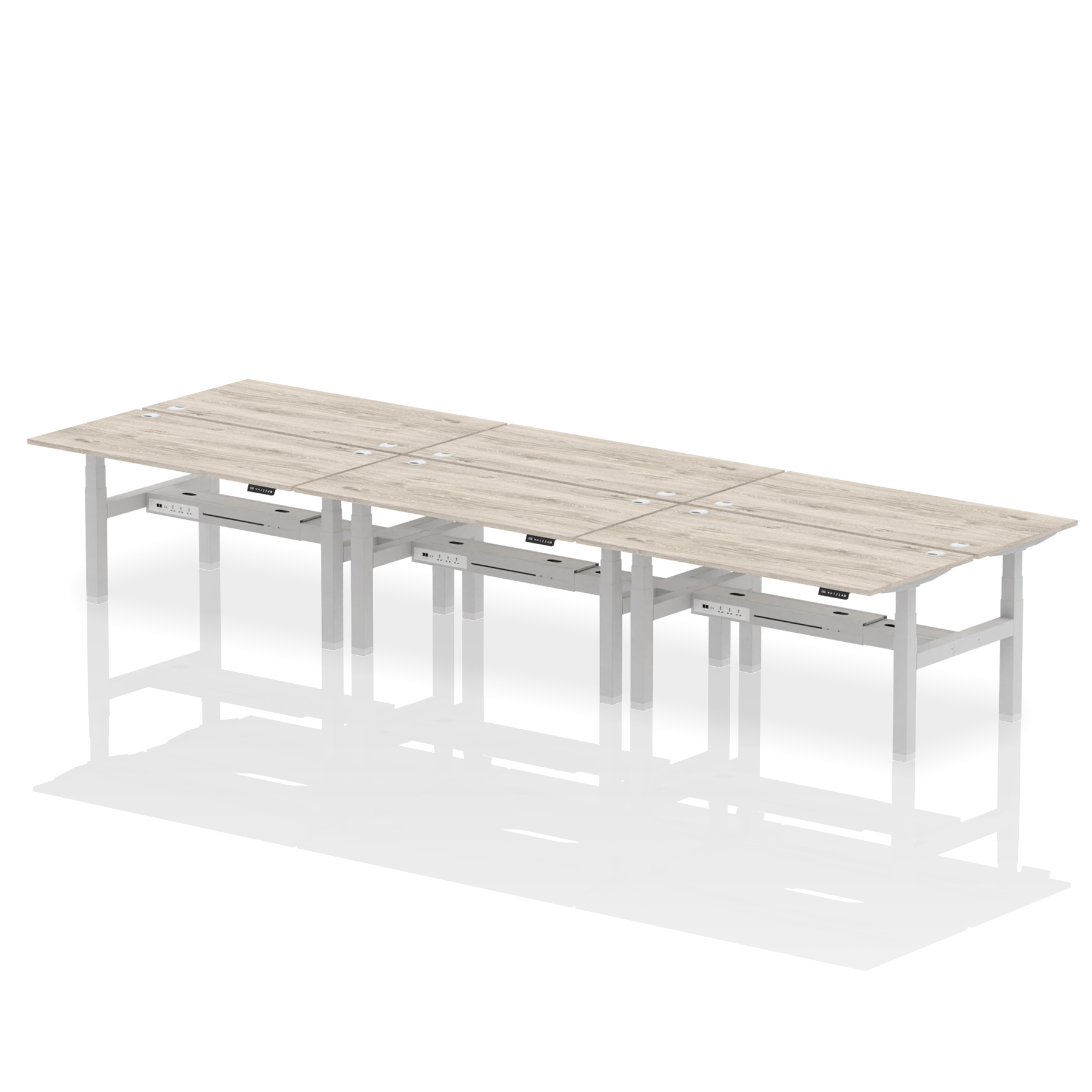 Grey Oak / Silver Frame