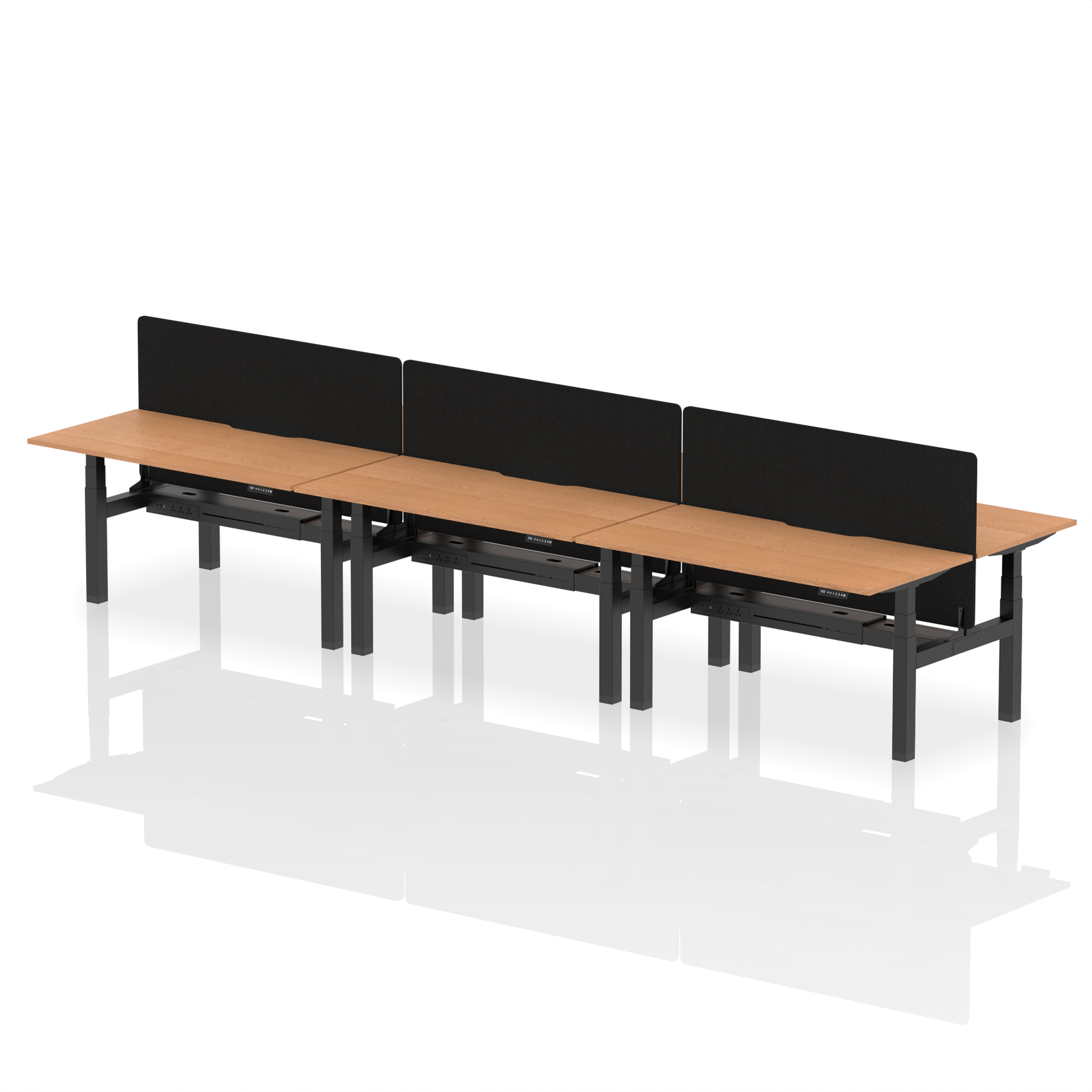 Oak / Black Frame