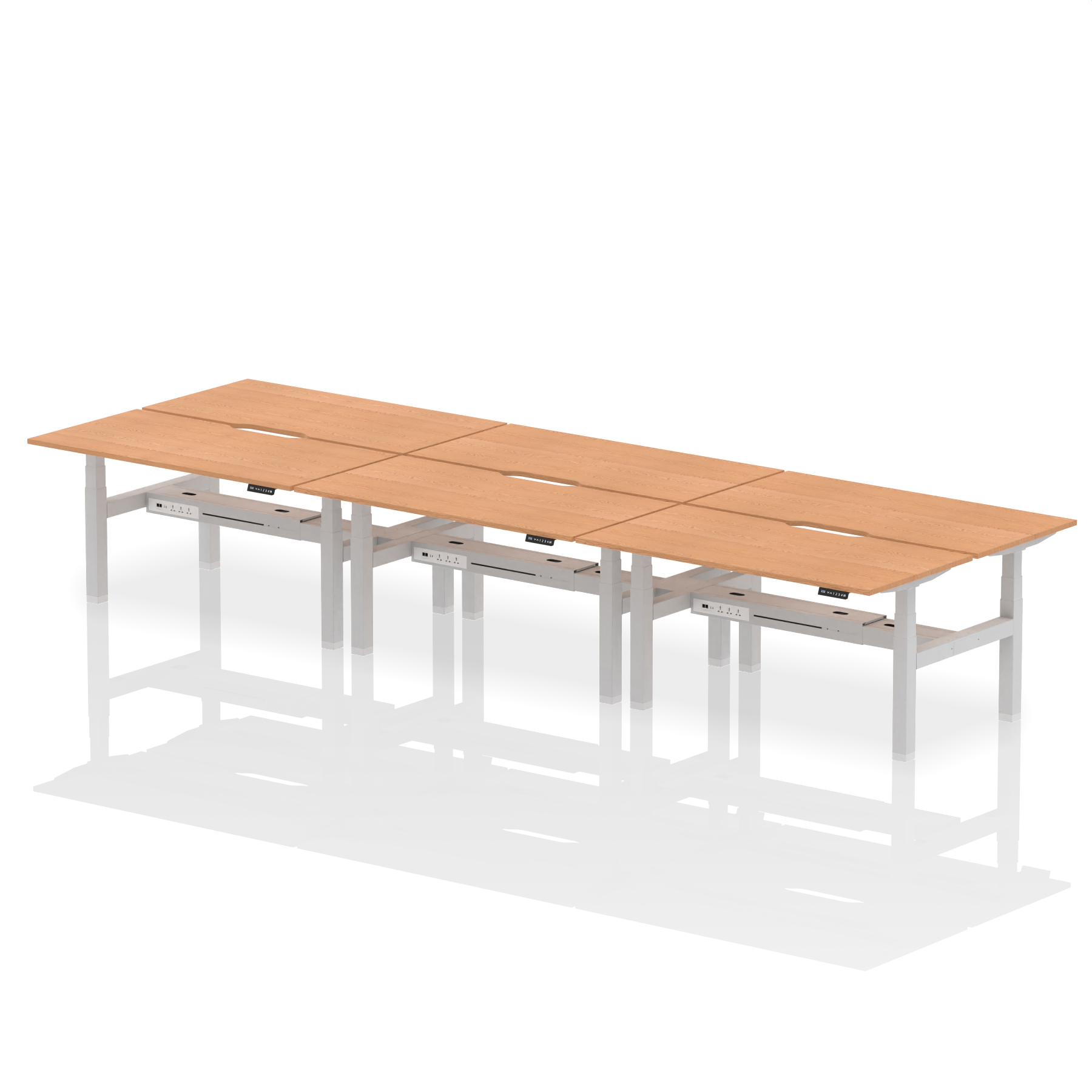 Oak / Silver Frame