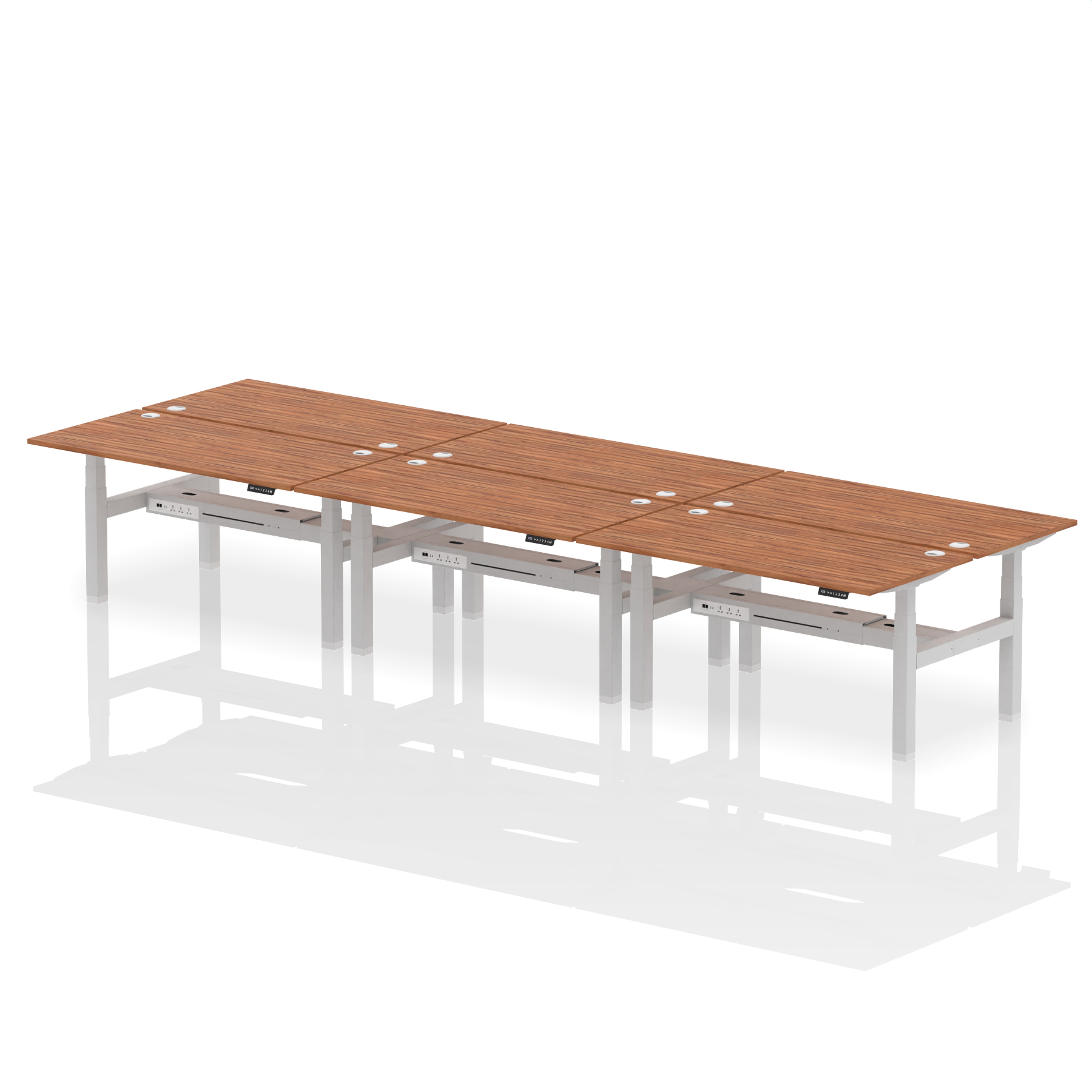 Walnut / Silver Frame