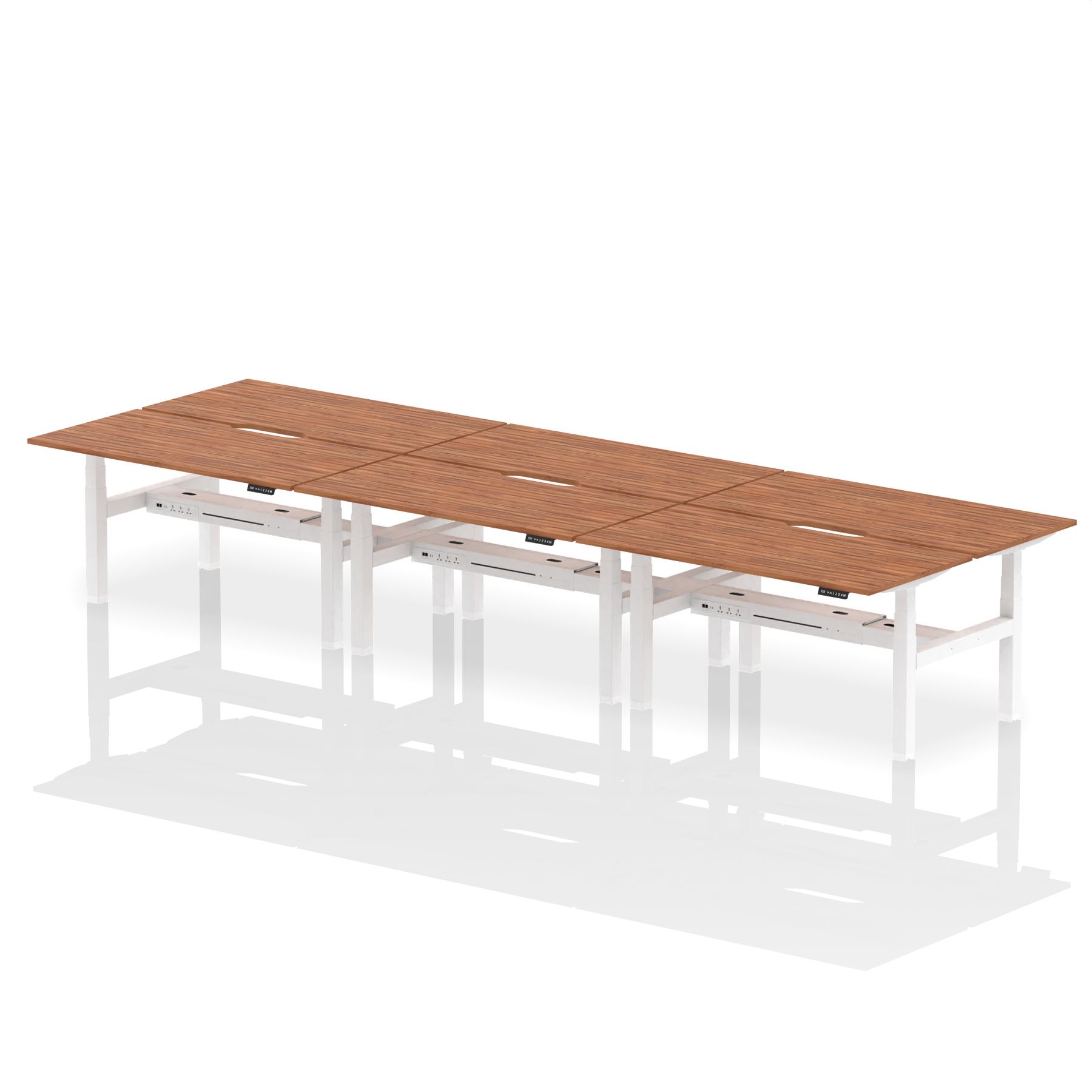 Walnut / White Frame