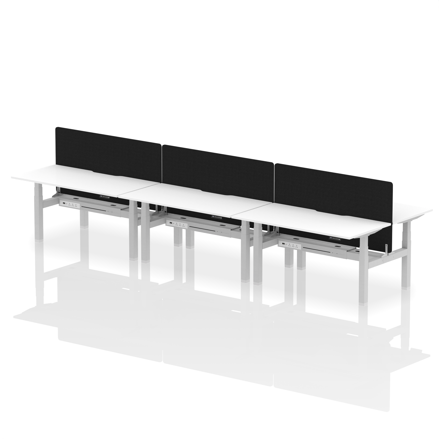 White / Silver Frame