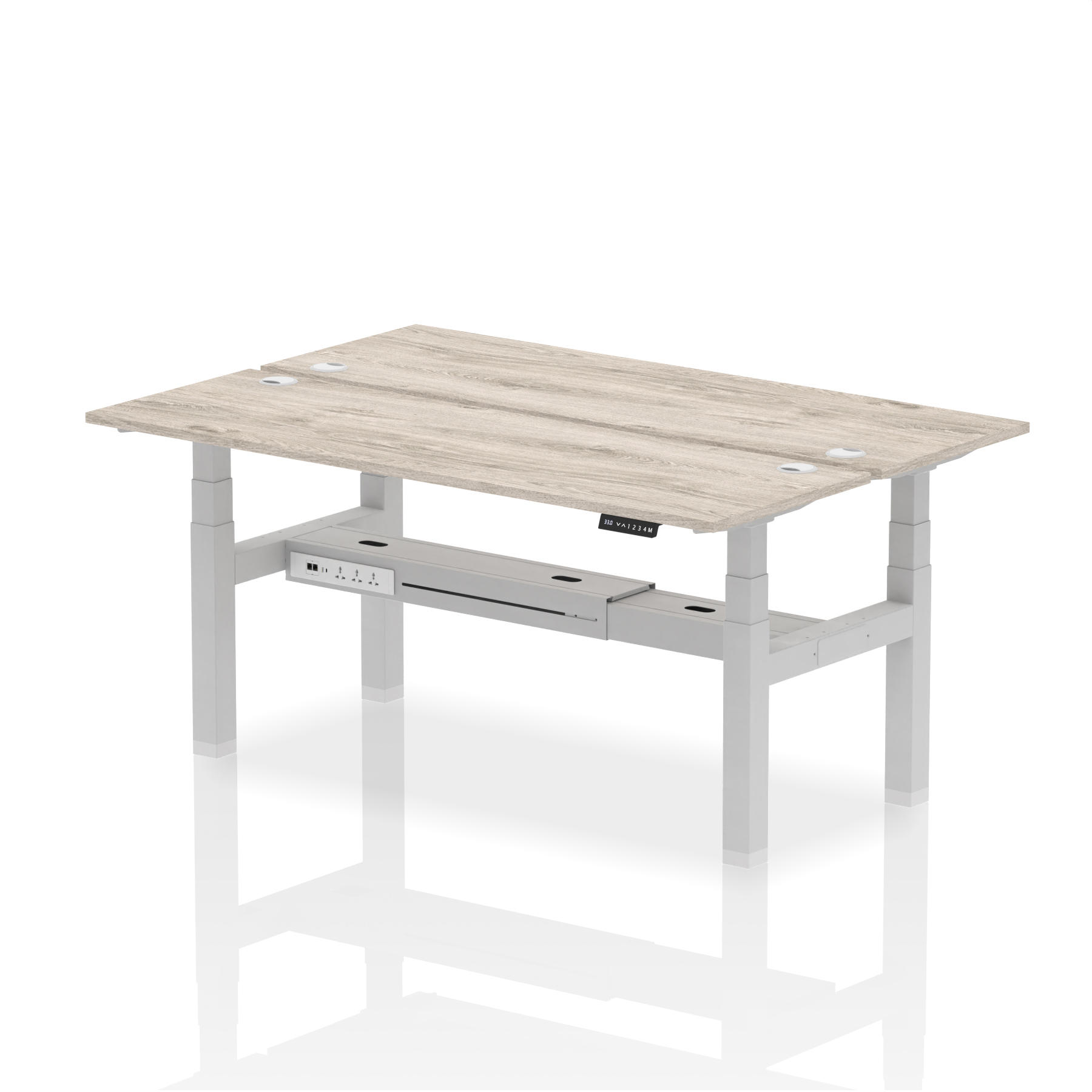 Grey Oak / Silver Frame