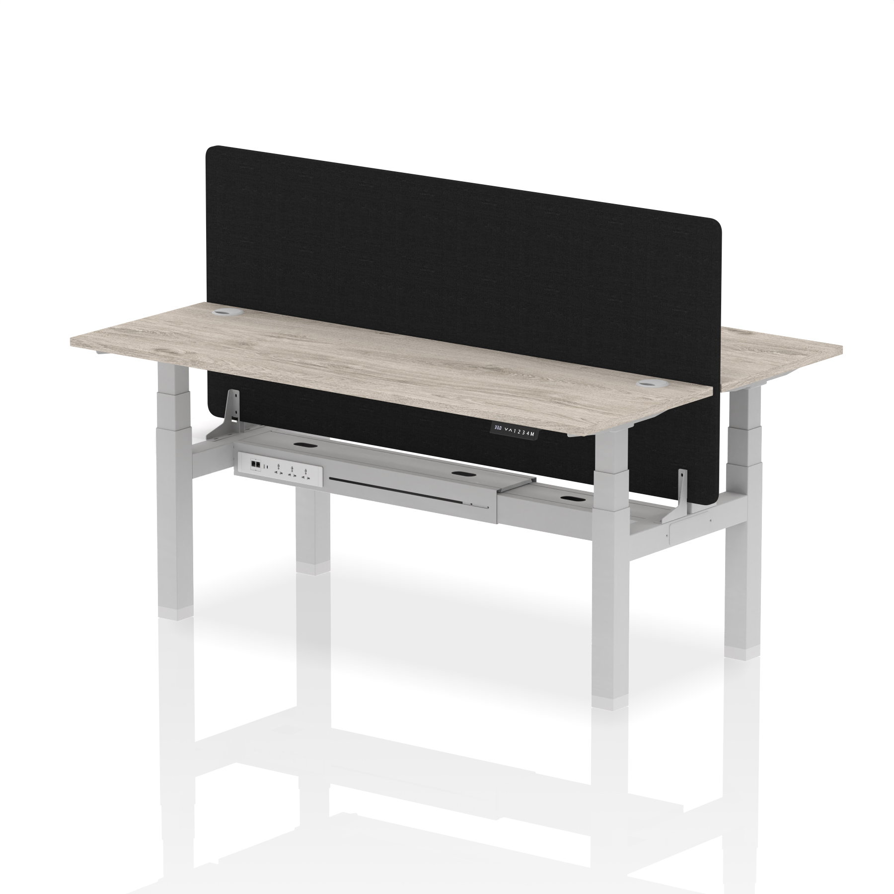 Grey Oak / Silver Frame