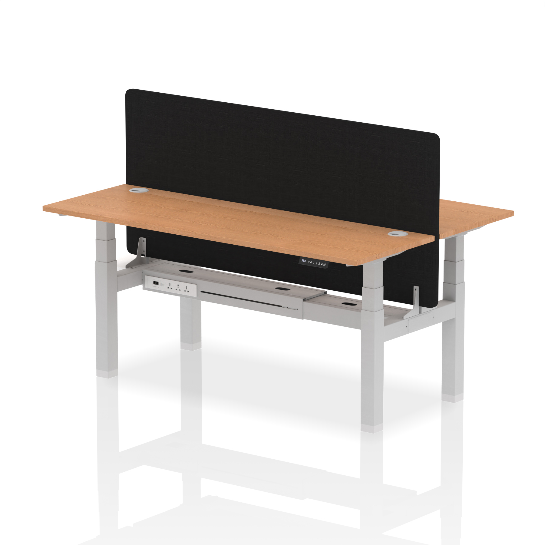 Oak / Silver Frame