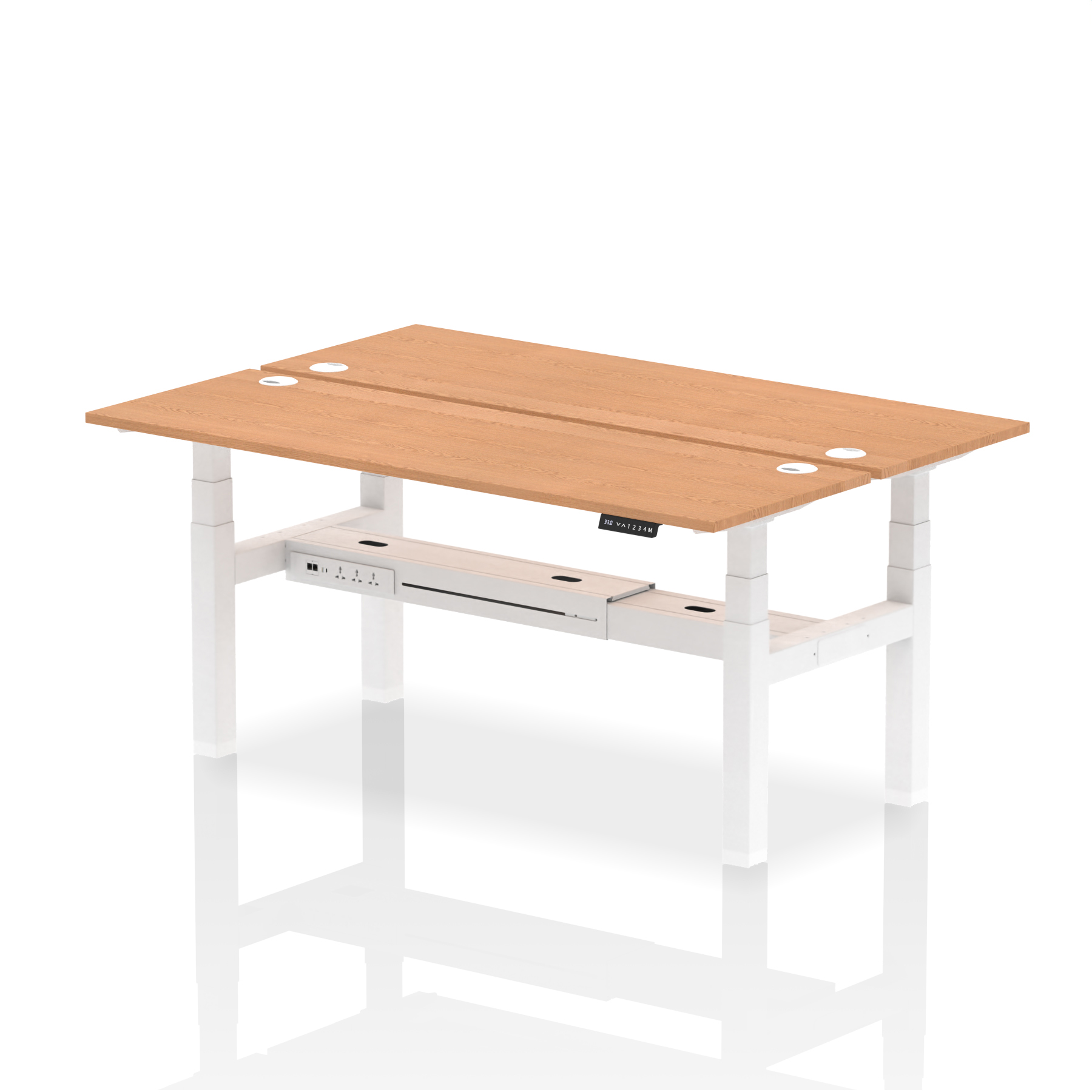 Oak / White Frame