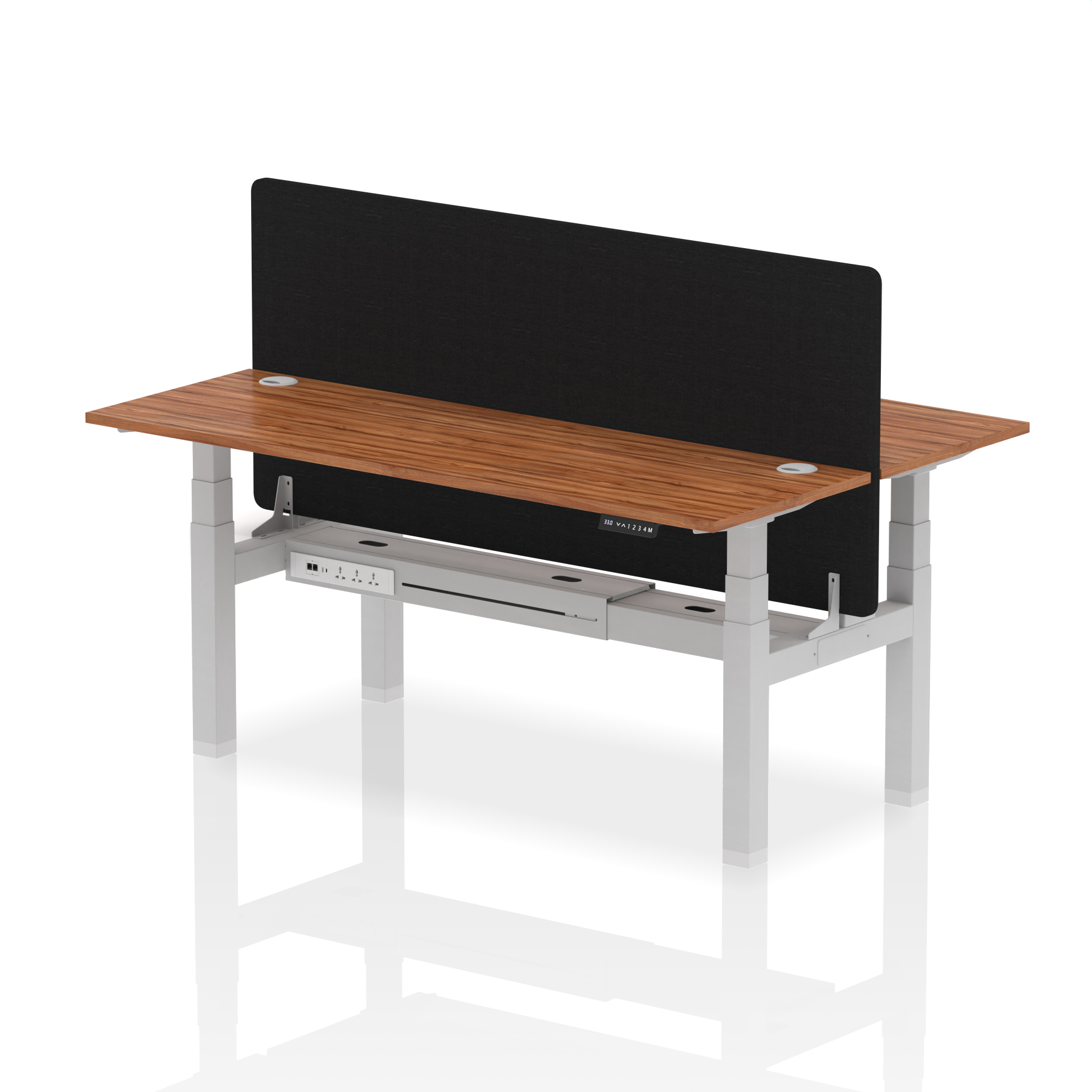 Walnut / Silver Frame