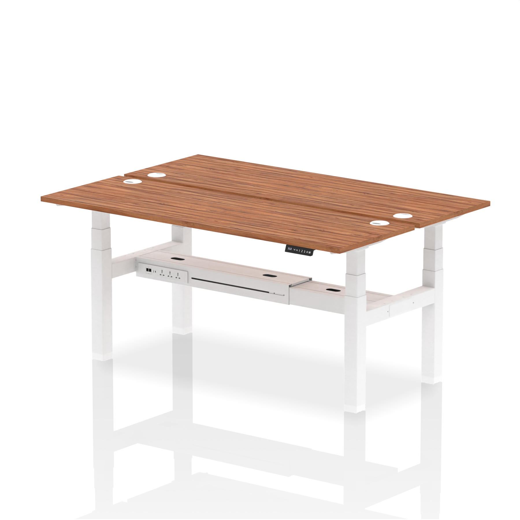 Walnut / White Frame