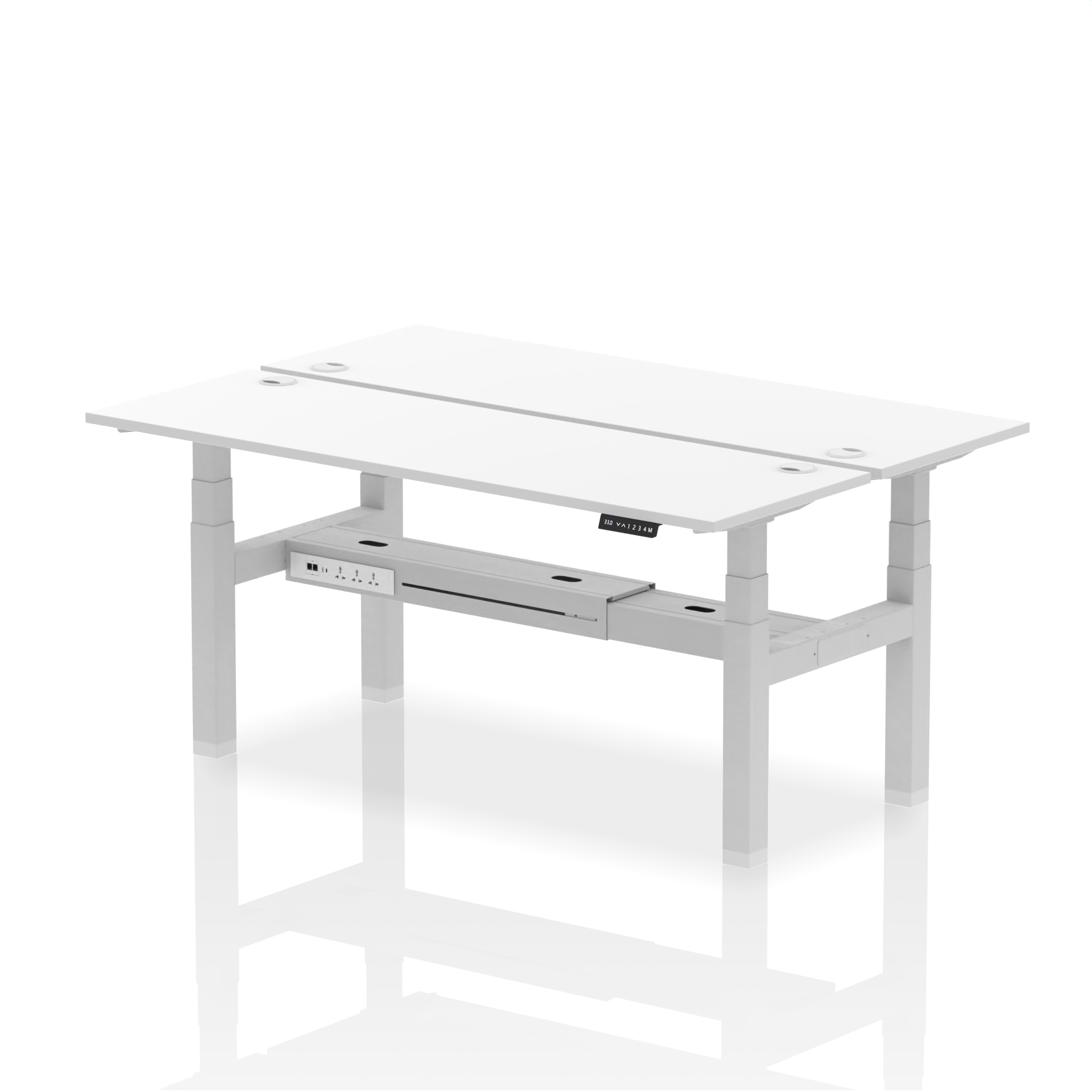 White / Silver Frame