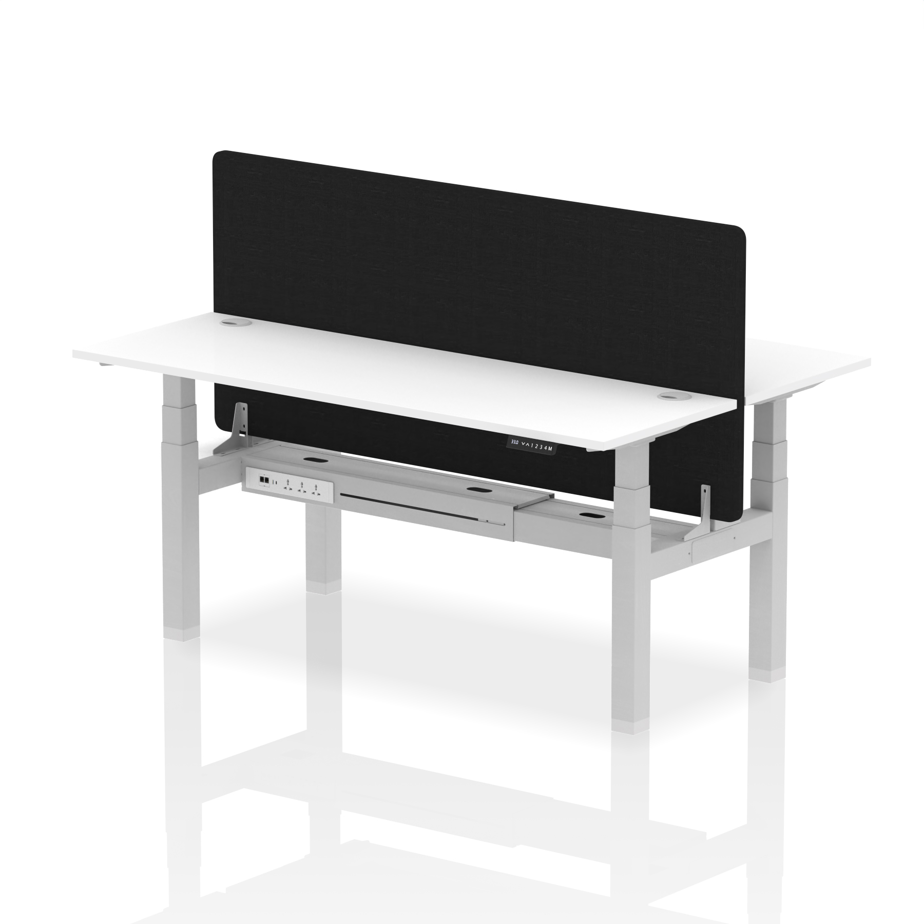 White / Silver Frame