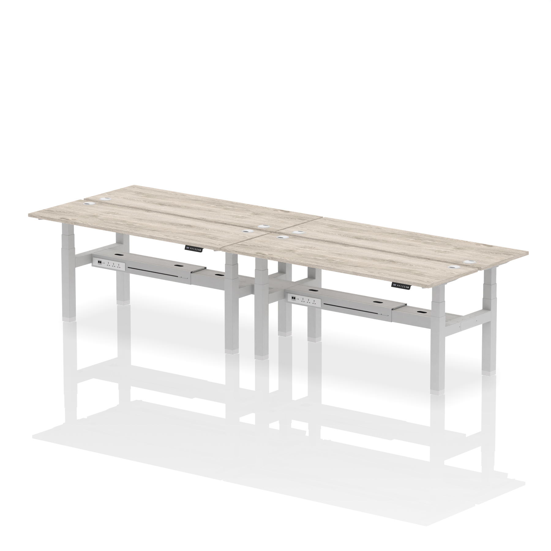 Grey Oak / Silver Frame