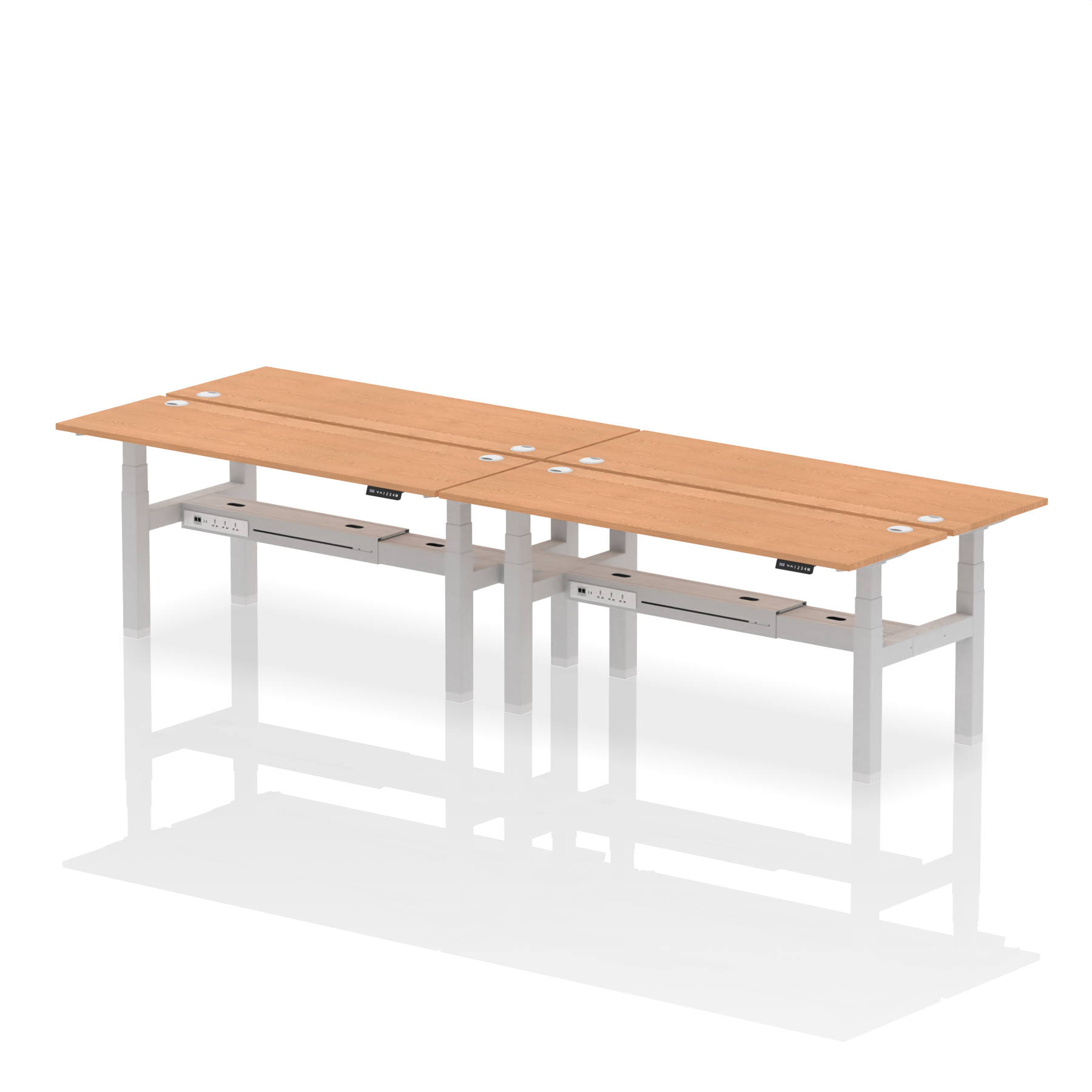 Oak / Silver Frame