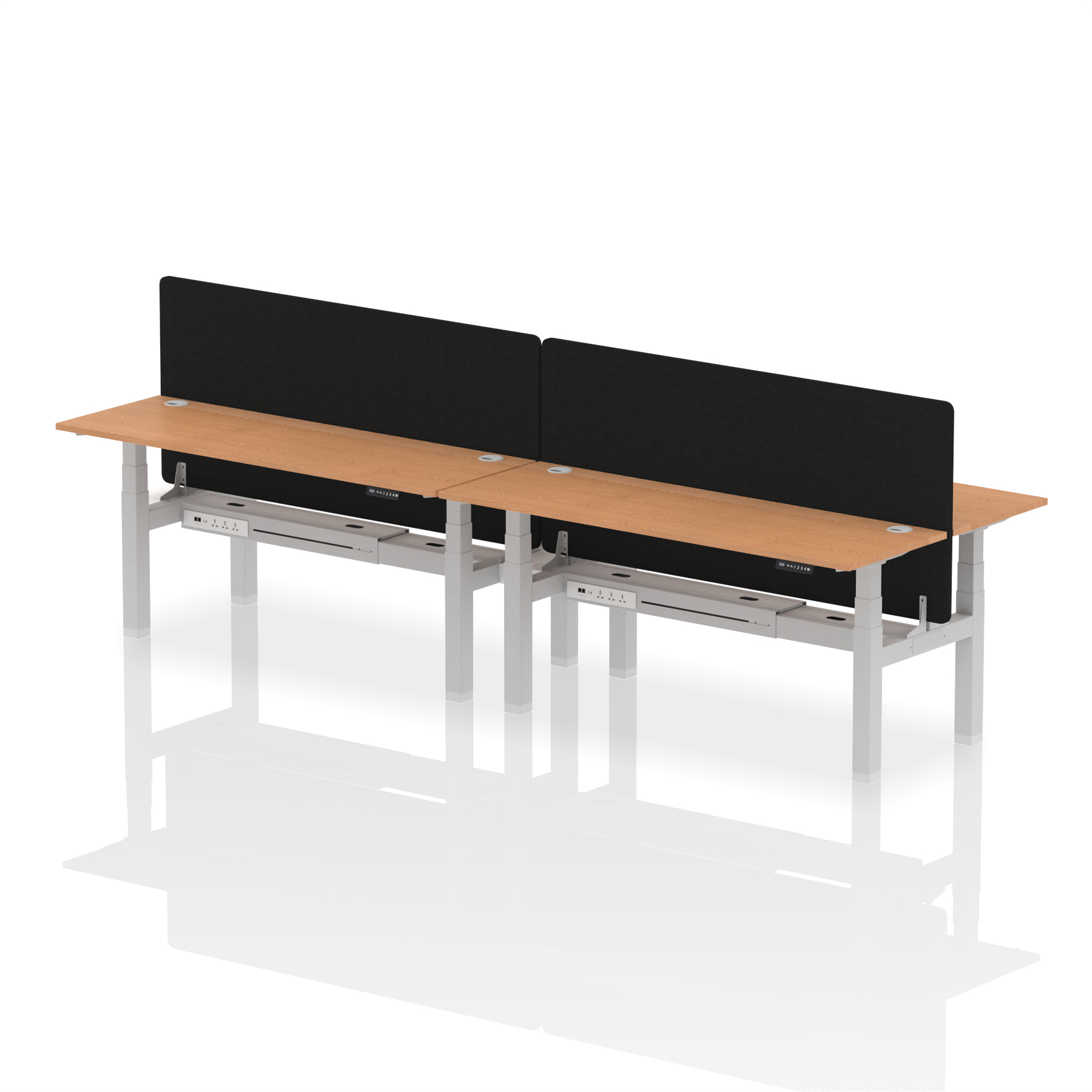 Oak / Silver Frame