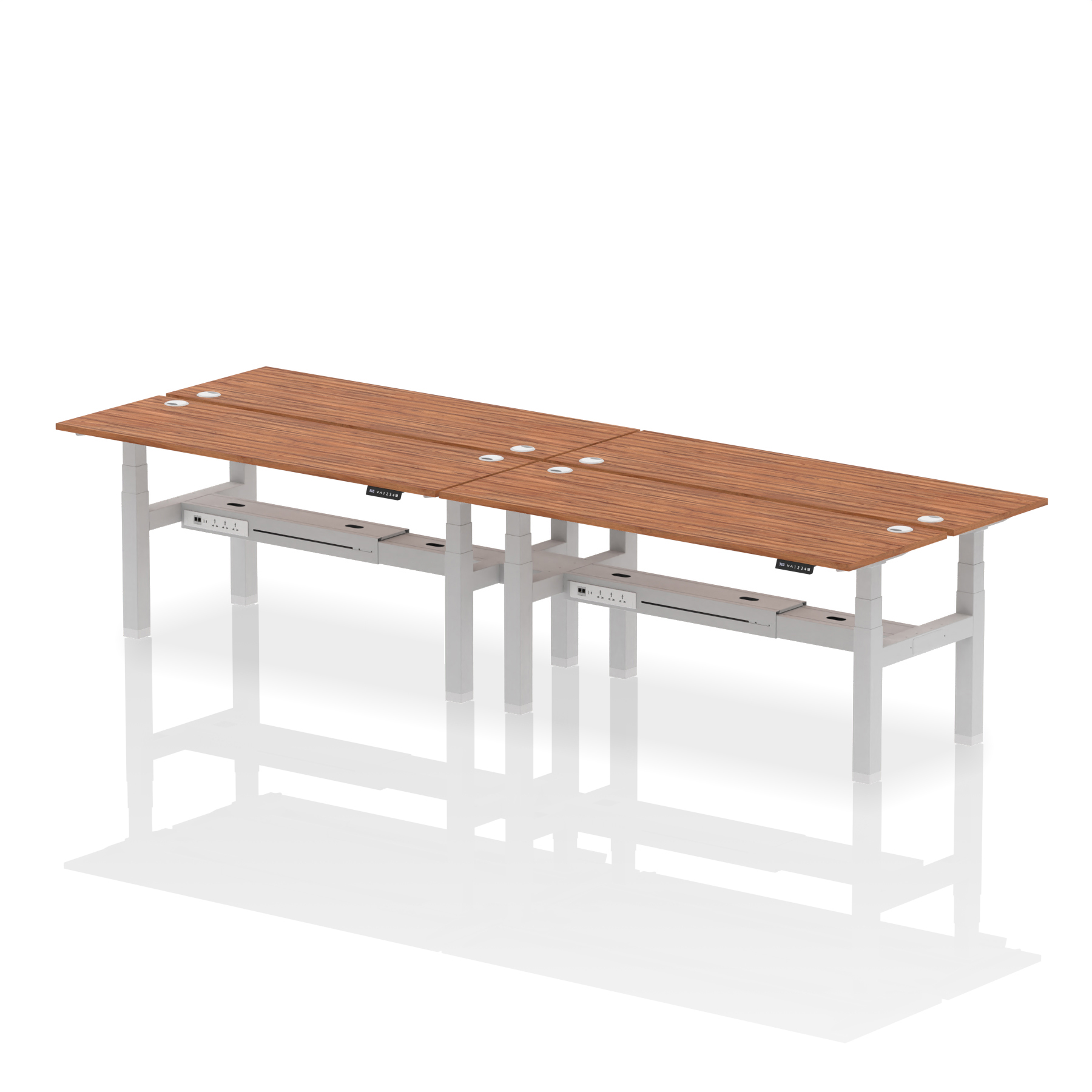 Walnut / Silver Frame