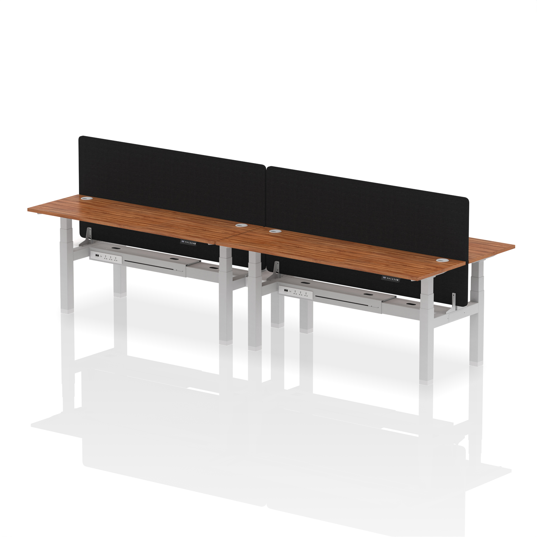 Walnut / Silver Frame