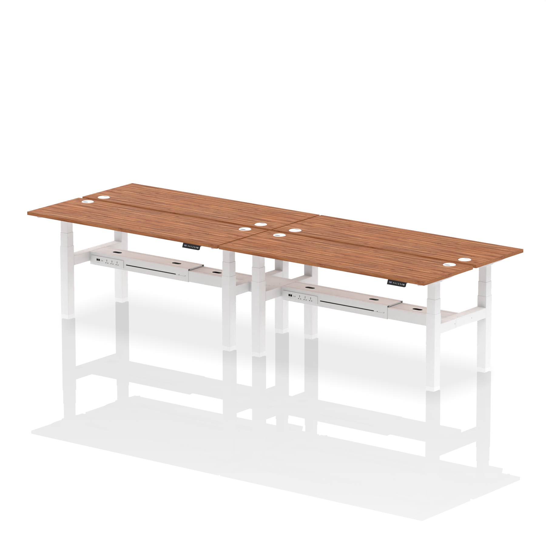Walnut / White Frame