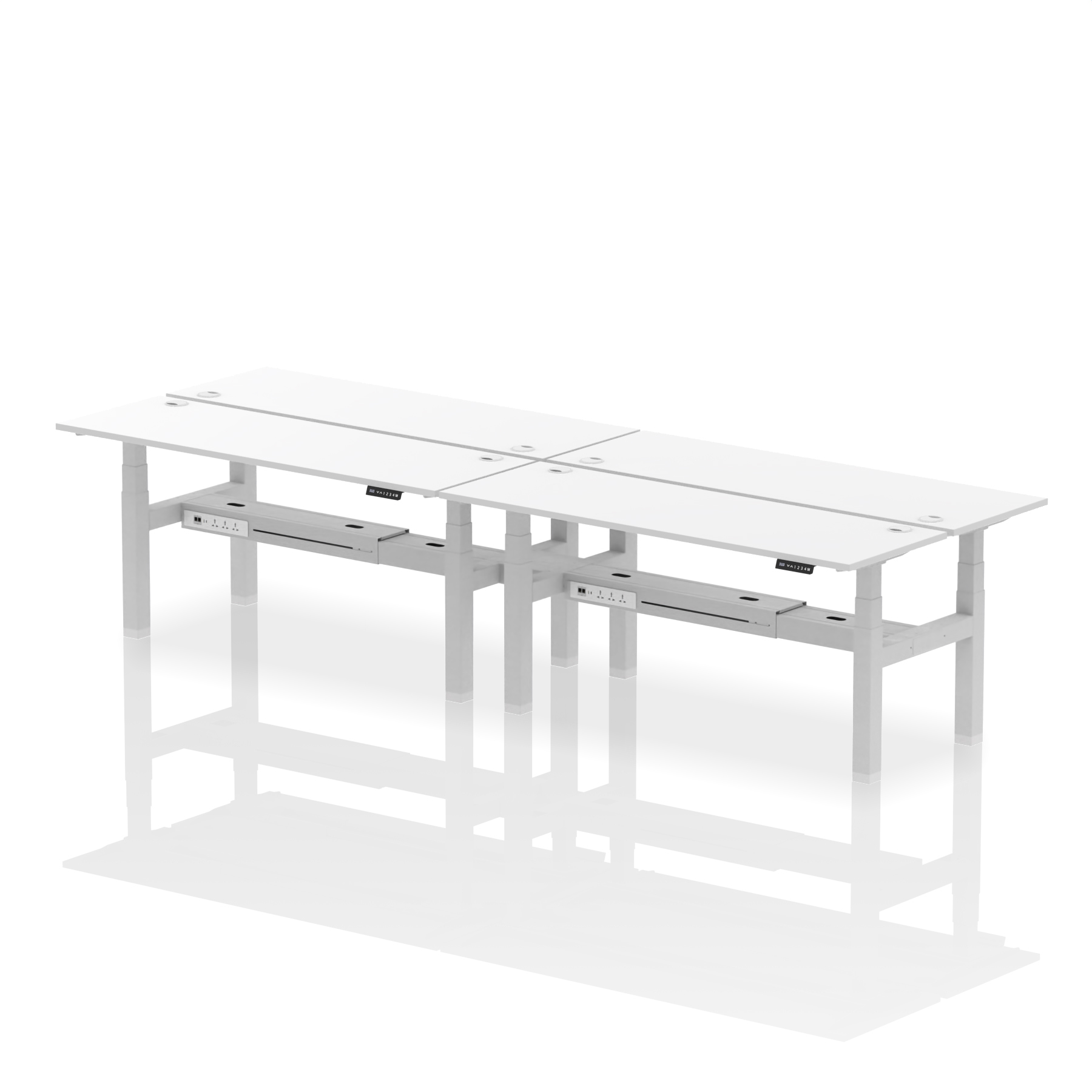 White / Silver Frame
