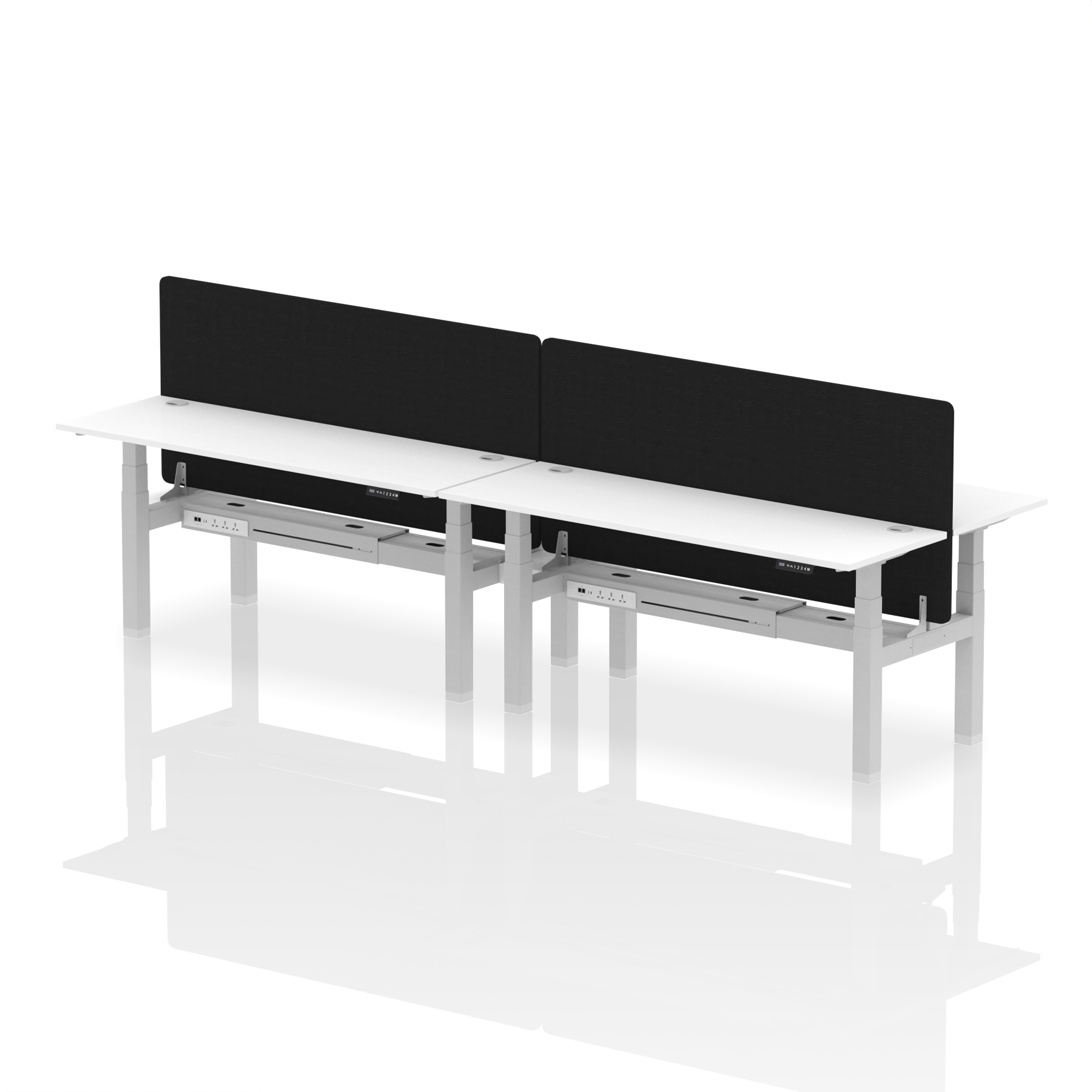 White / Silver Frame