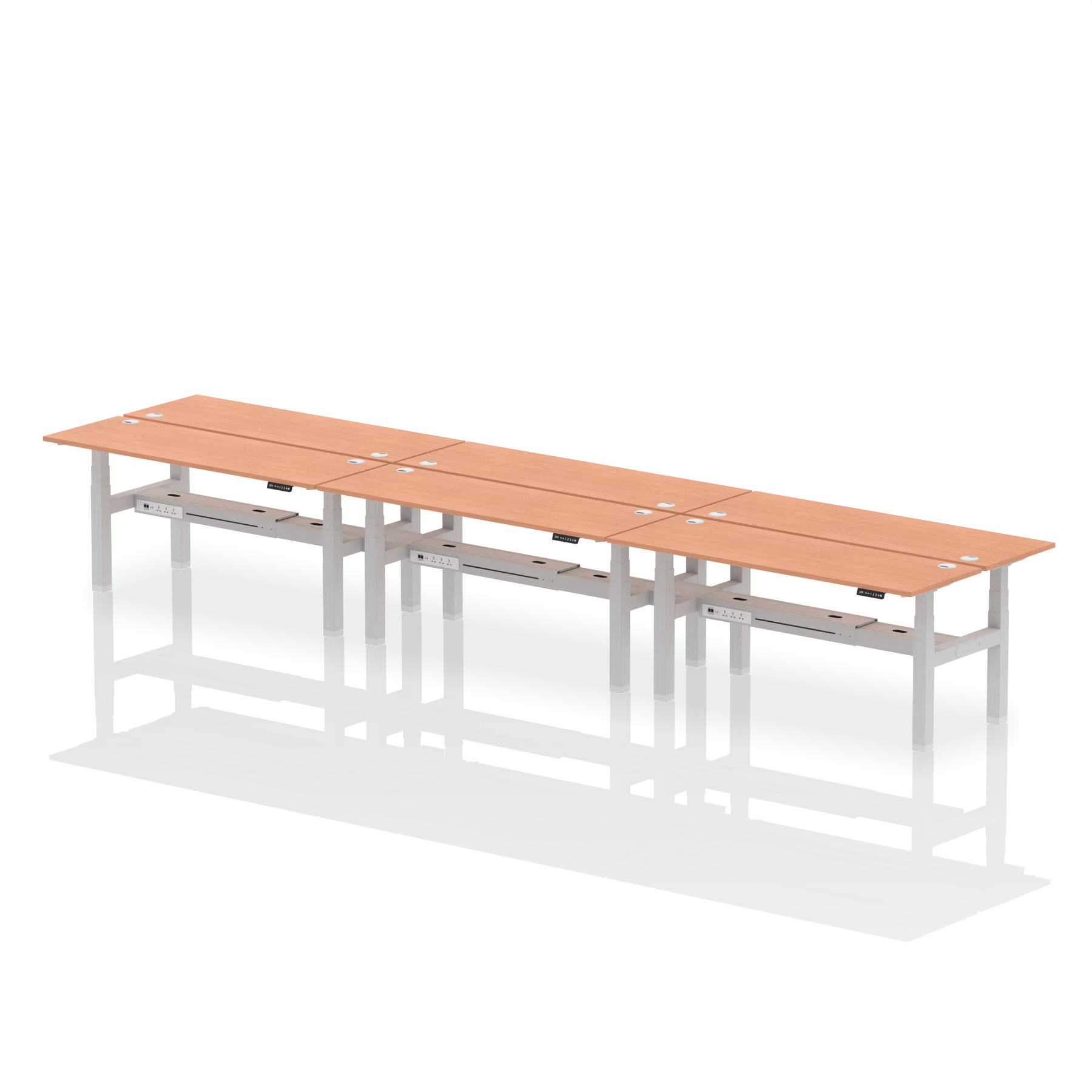 Beech / Silver Frame