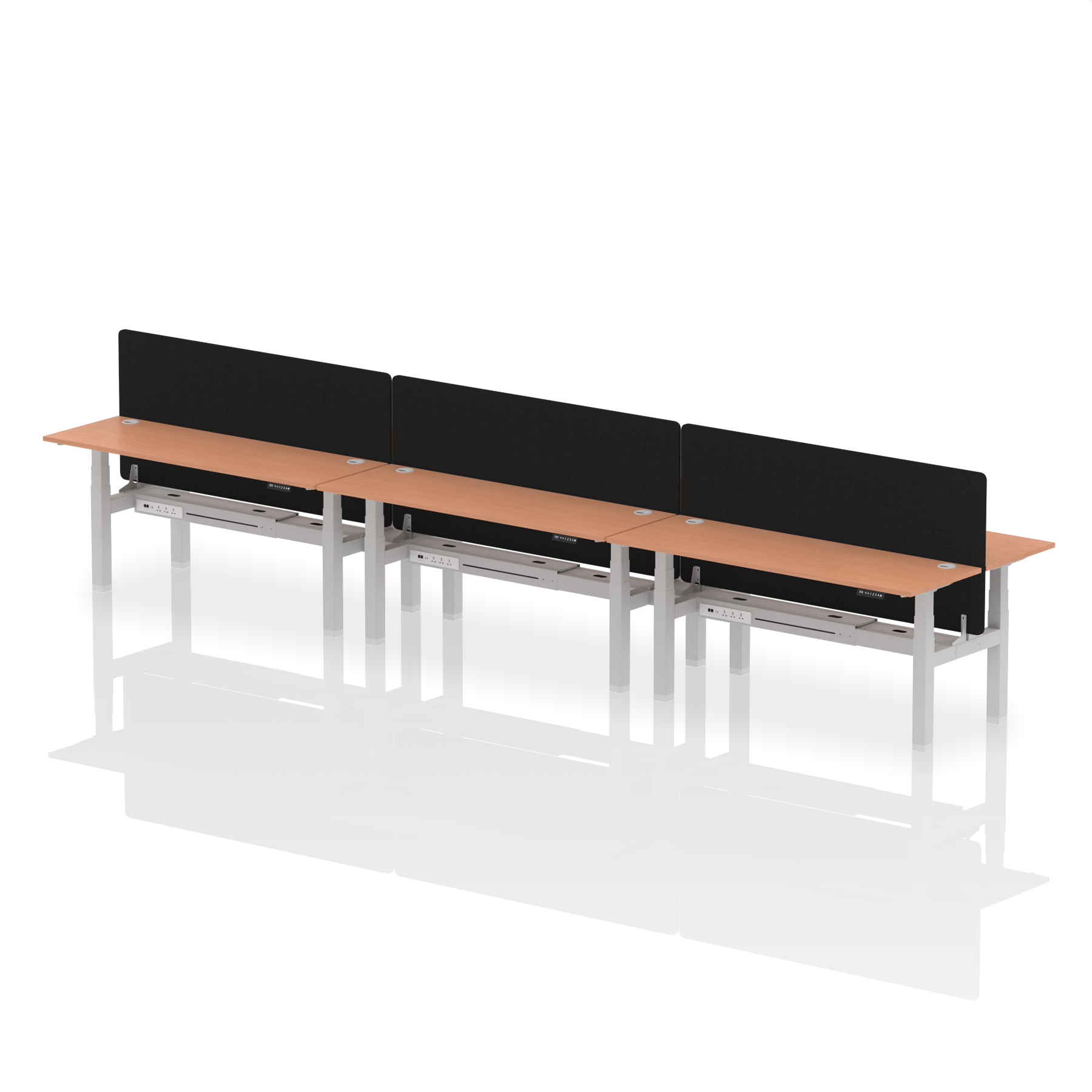 Beech / Silver Frame