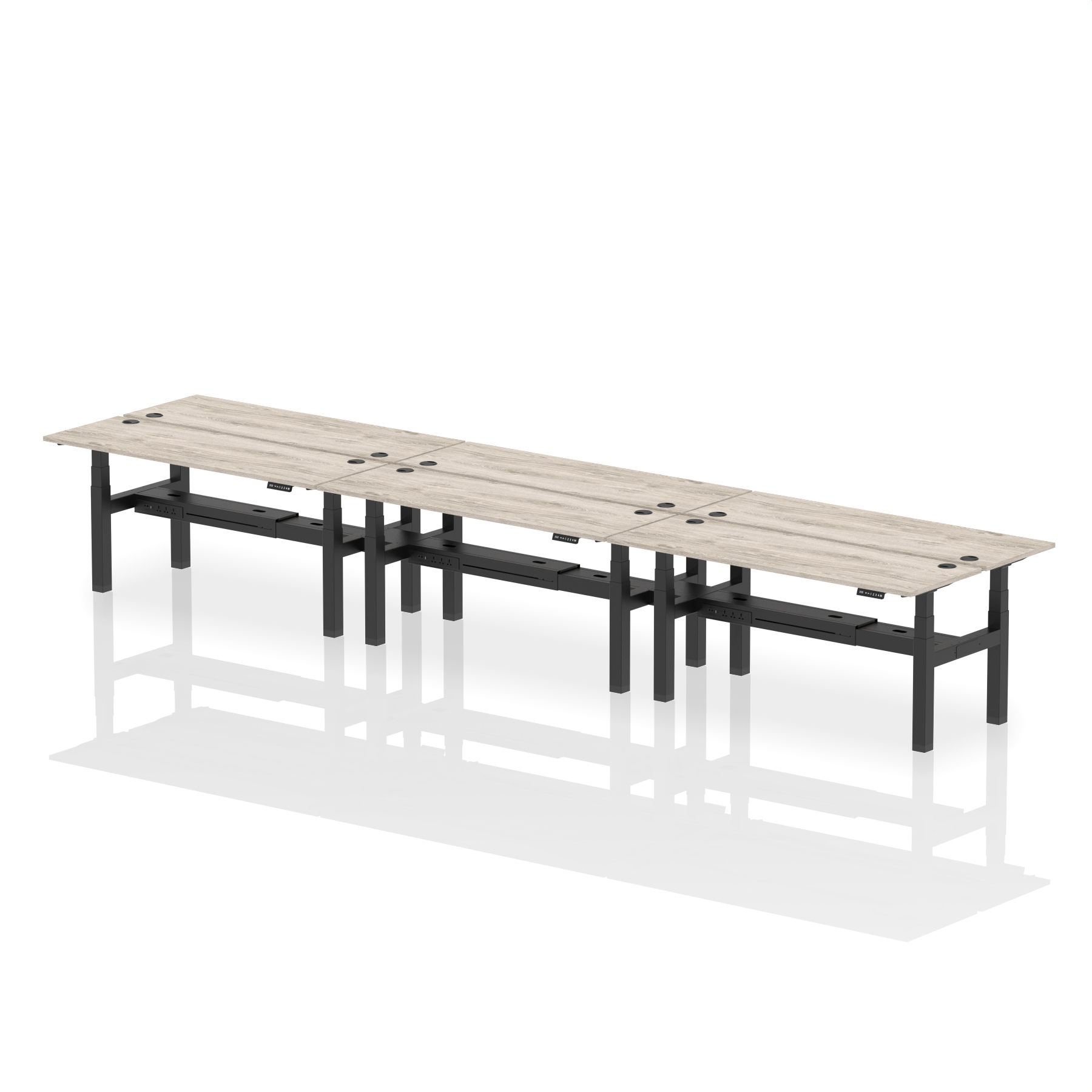 Grey Oak / Black Frame