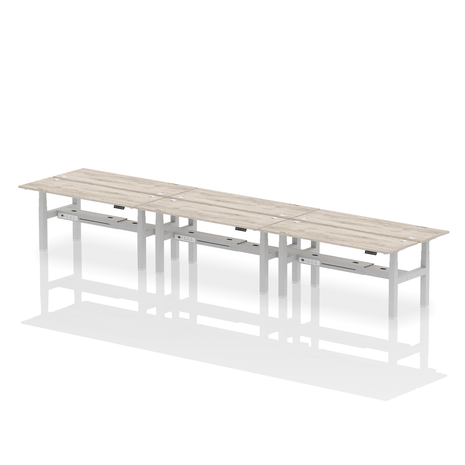 Grey Oak / Silver Frame
