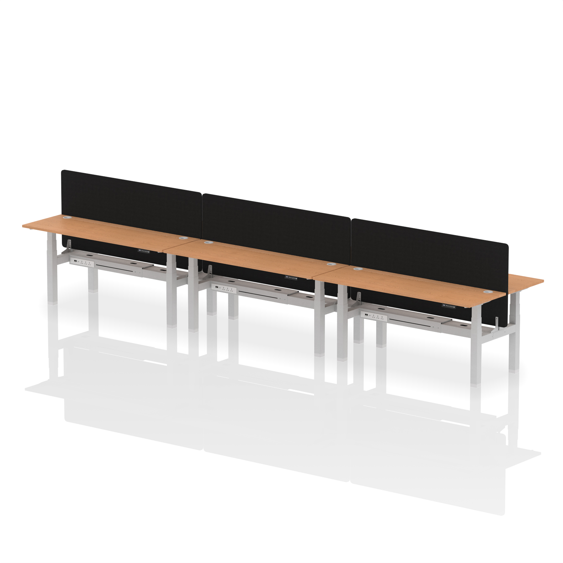 Oak / Silver Frame