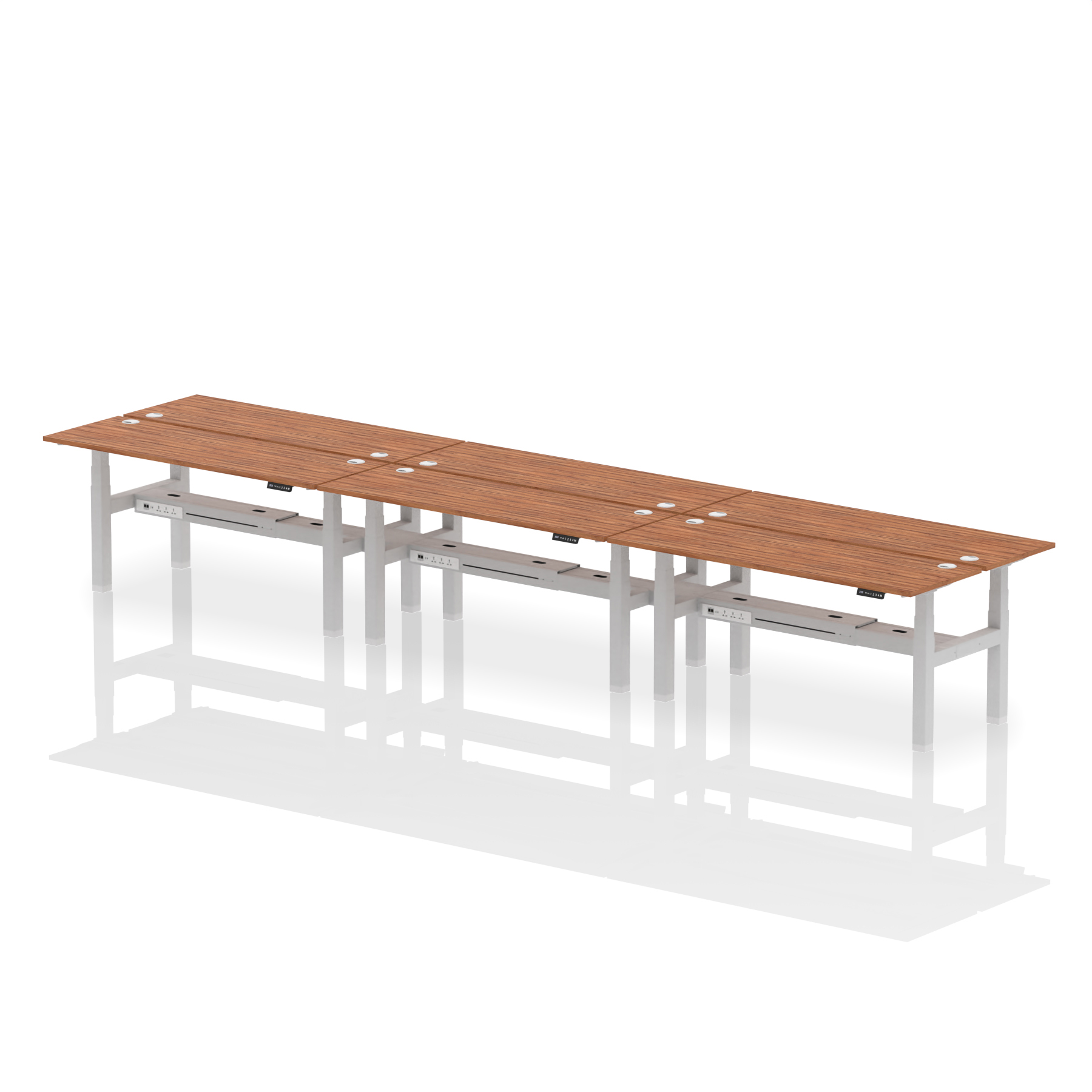 Walnut / Silver Frame
