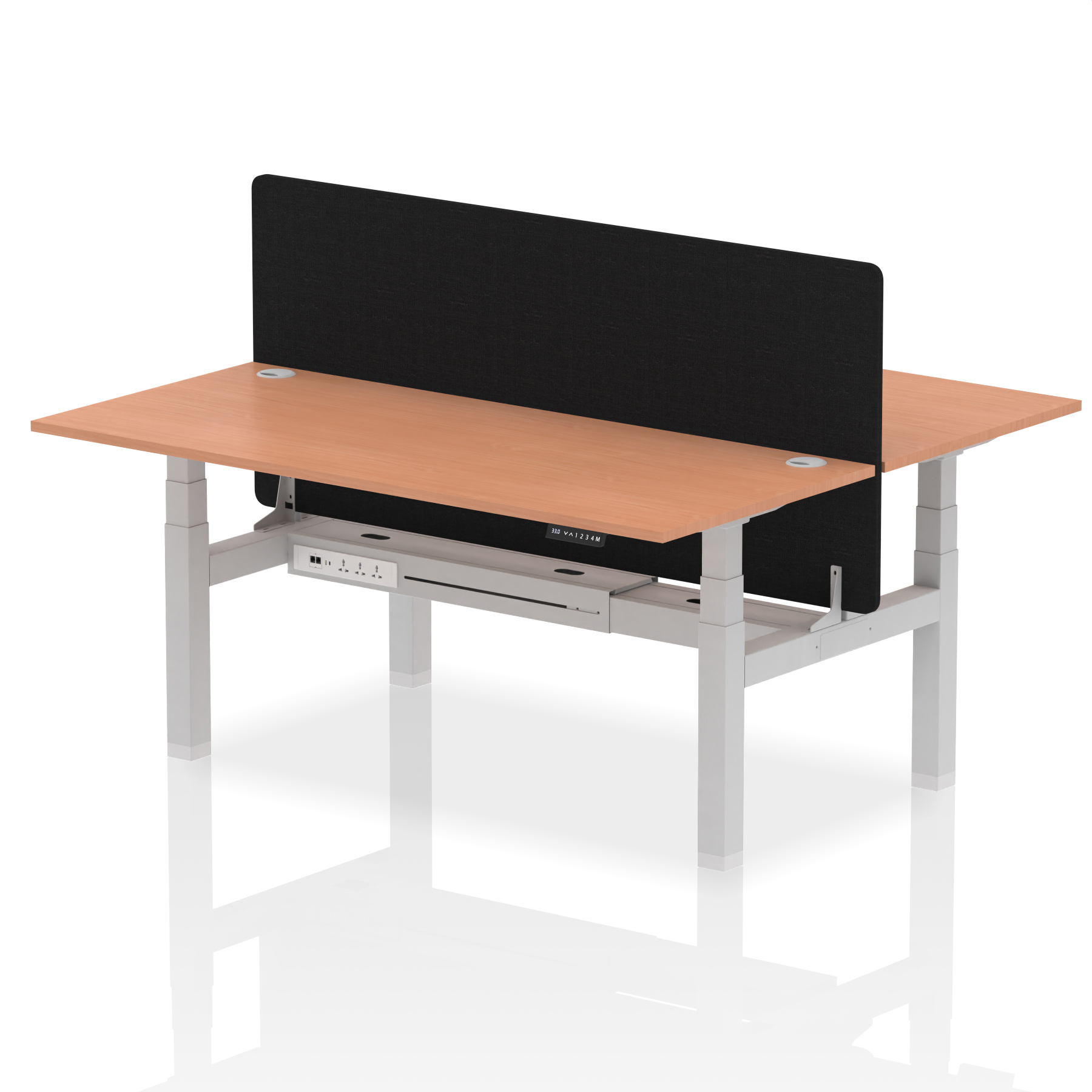 Beech / Silver Frame