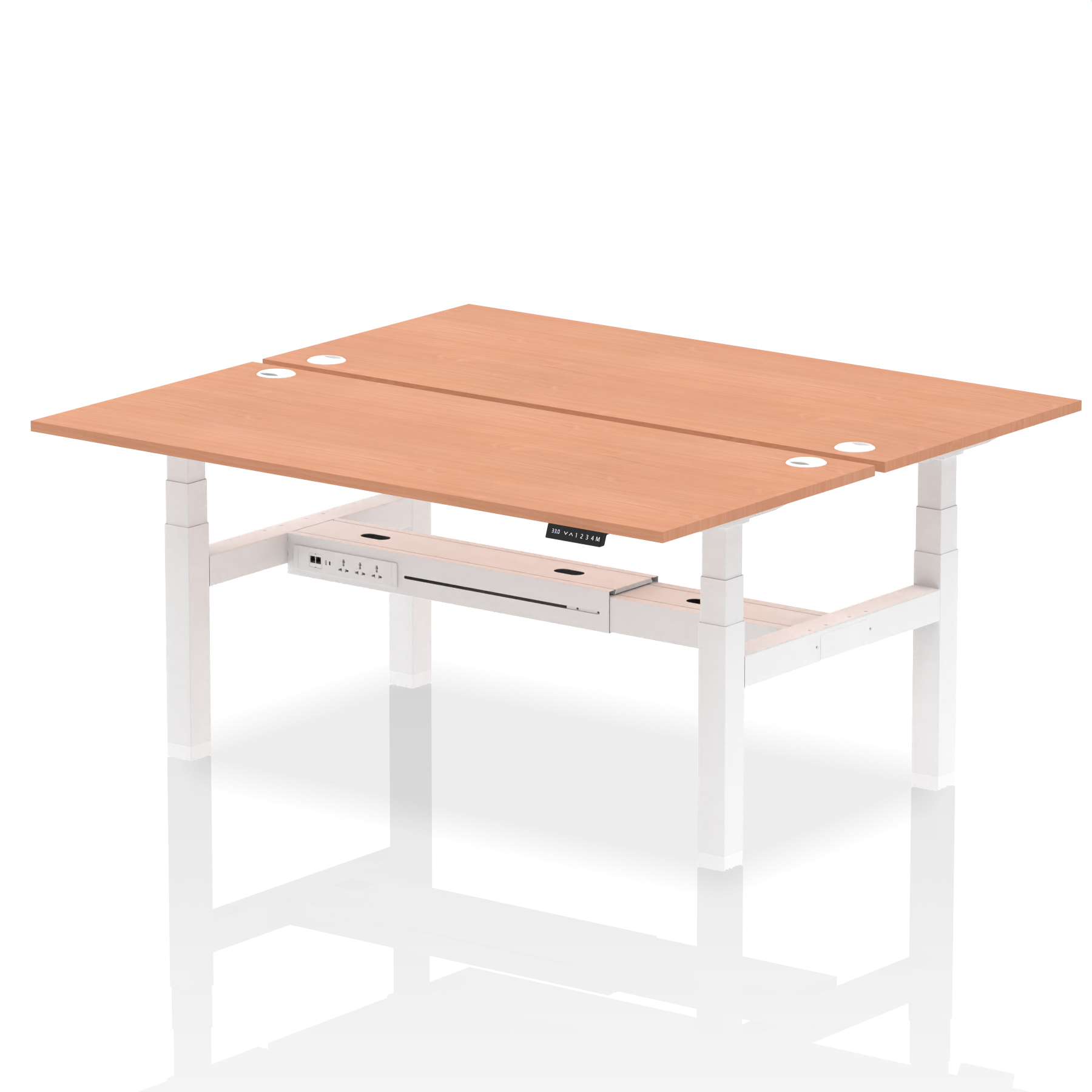 Beech / White Frame