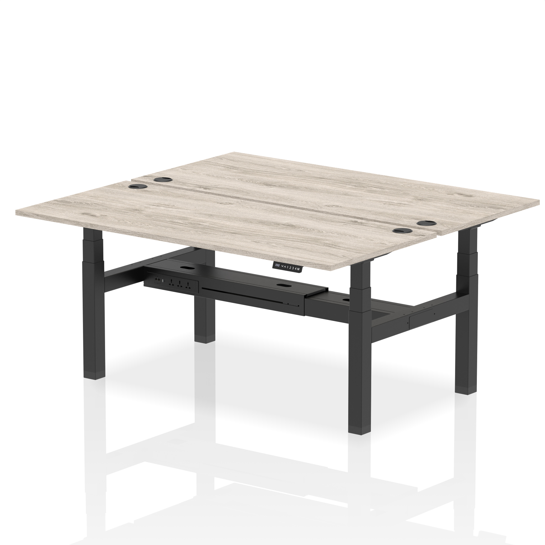 Grey Oak / Black Frame