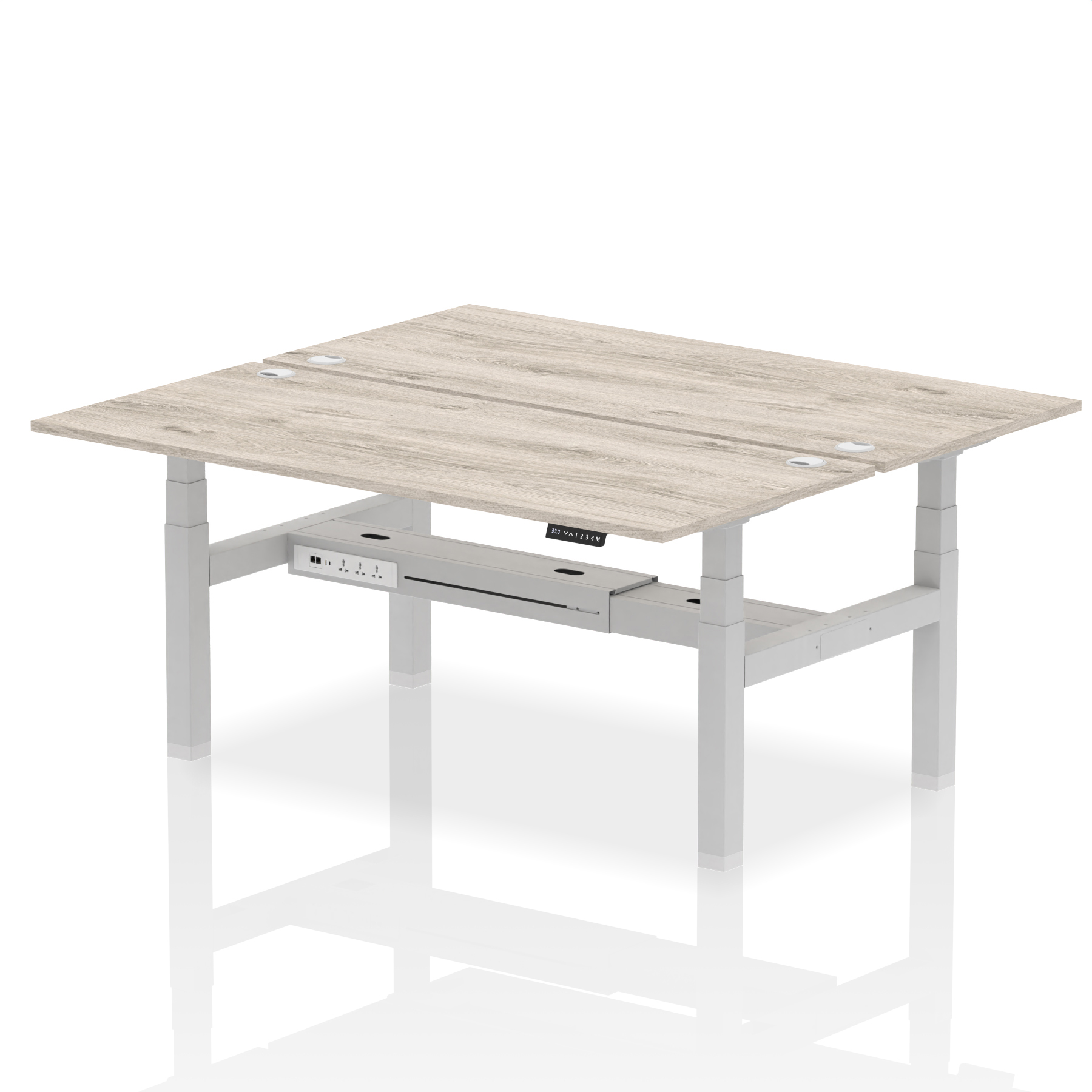 Grey Oak / Silver Frame