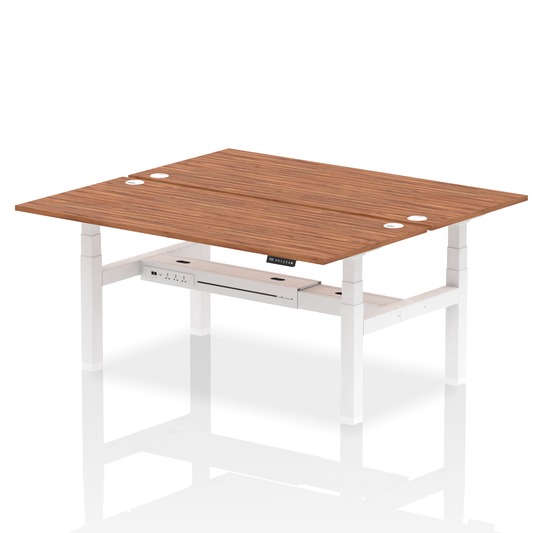 Walnut / White Frame