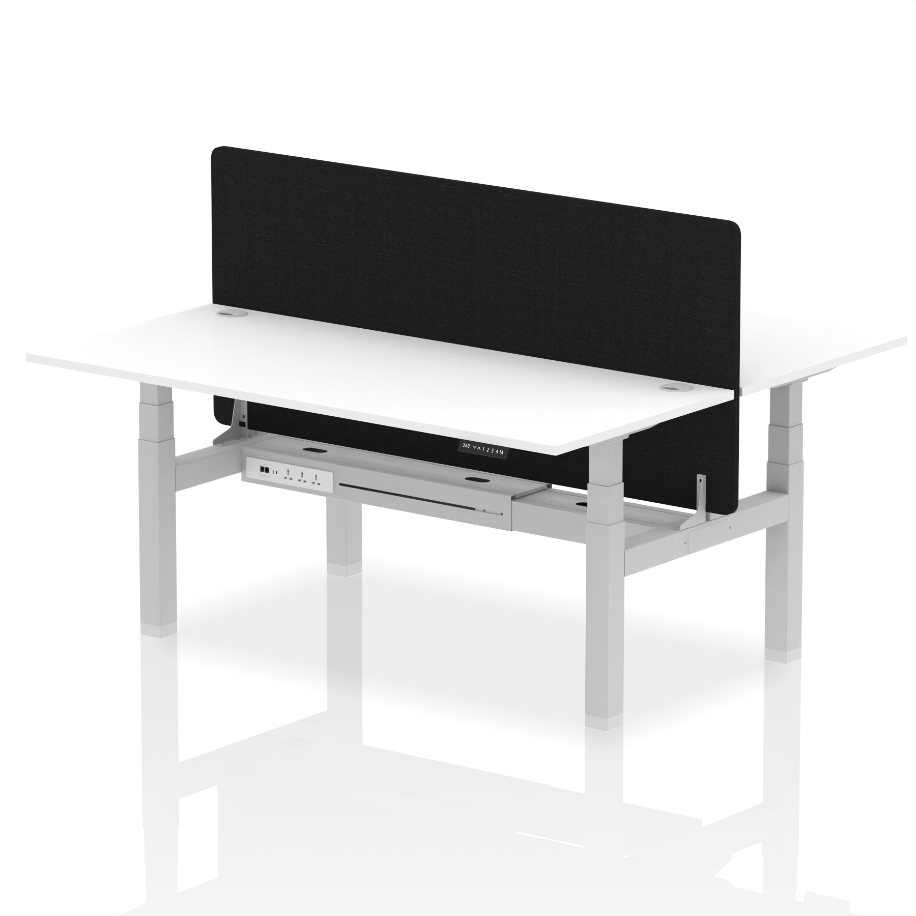 White / Silver Frame