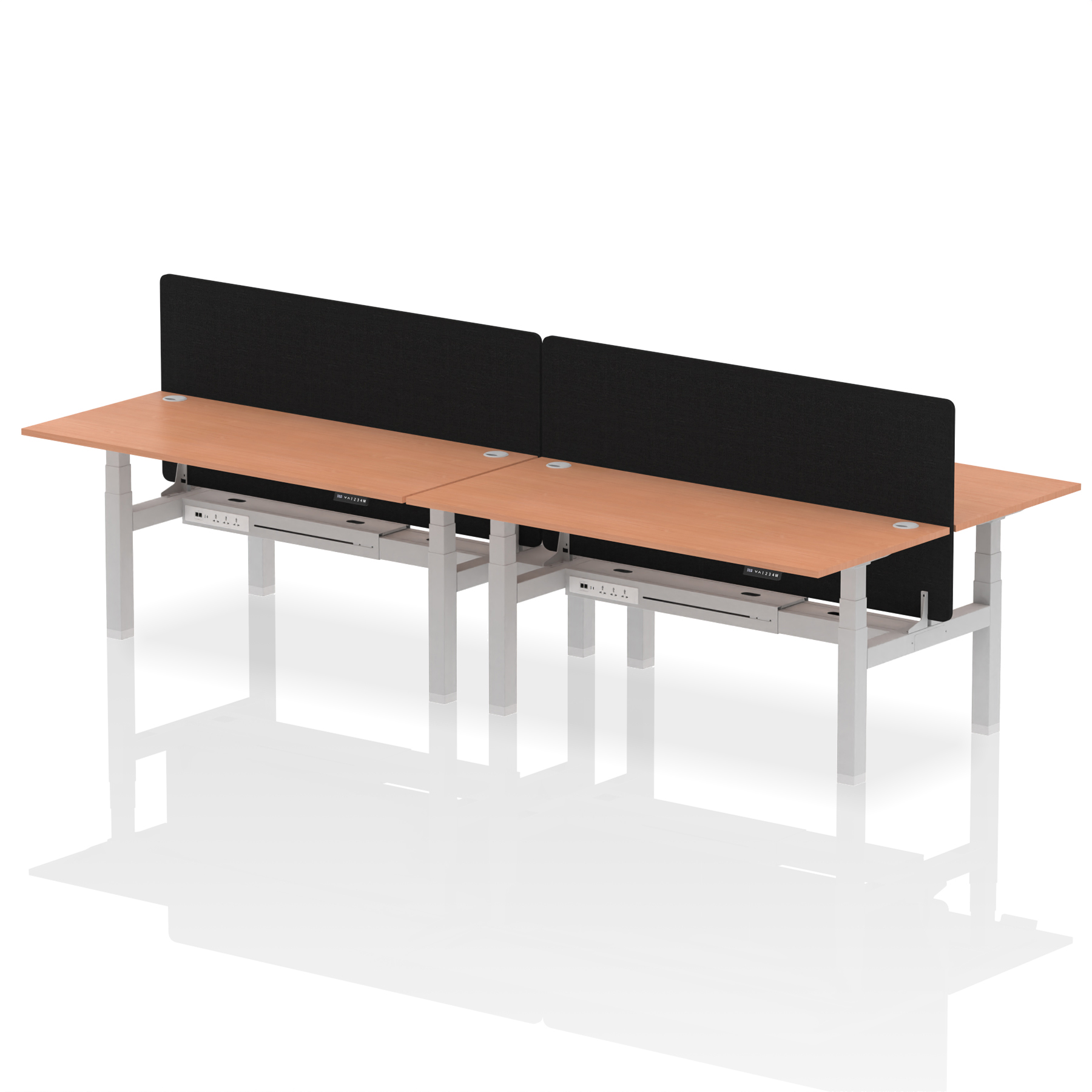Beech / Silver Frame
