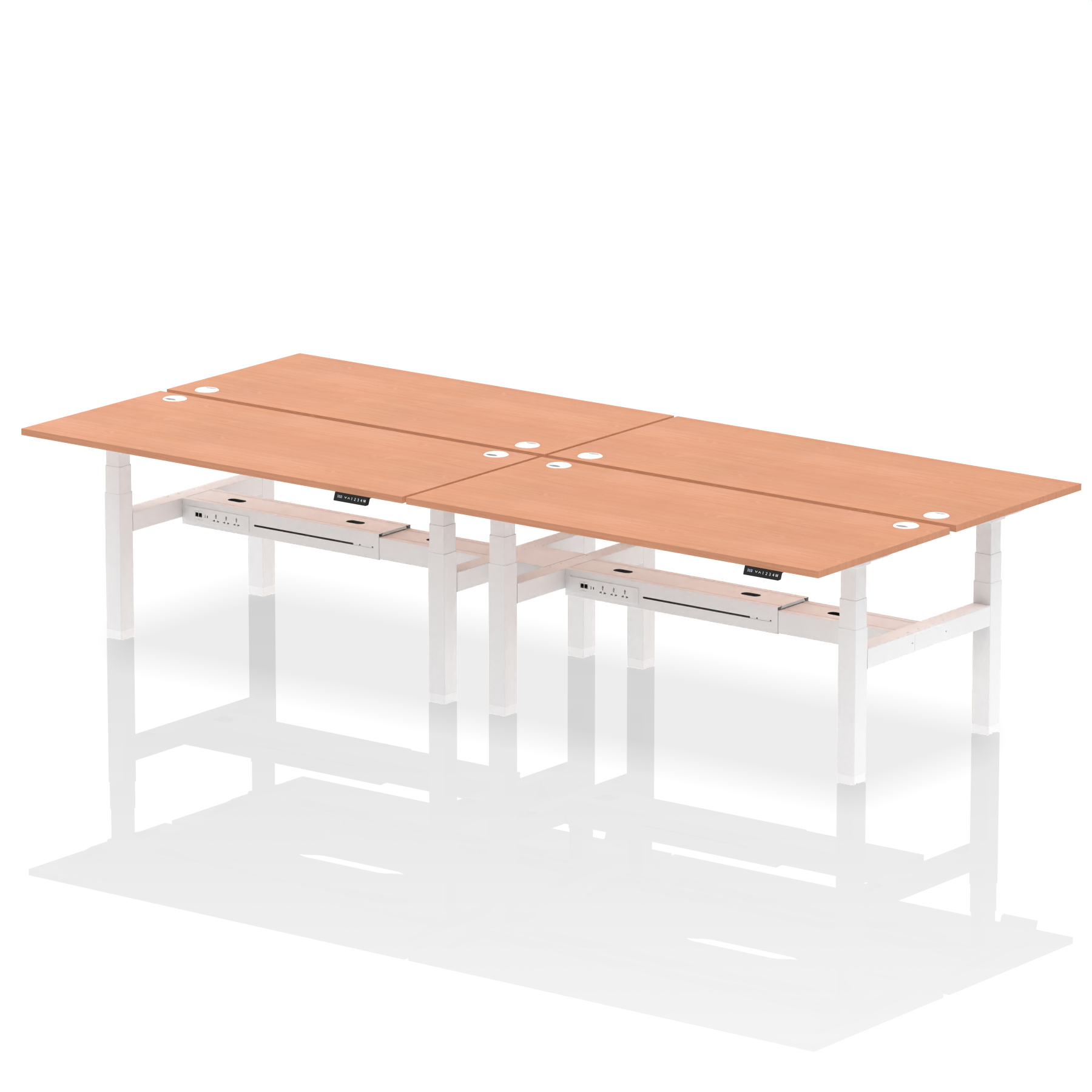 Beech / White Frame