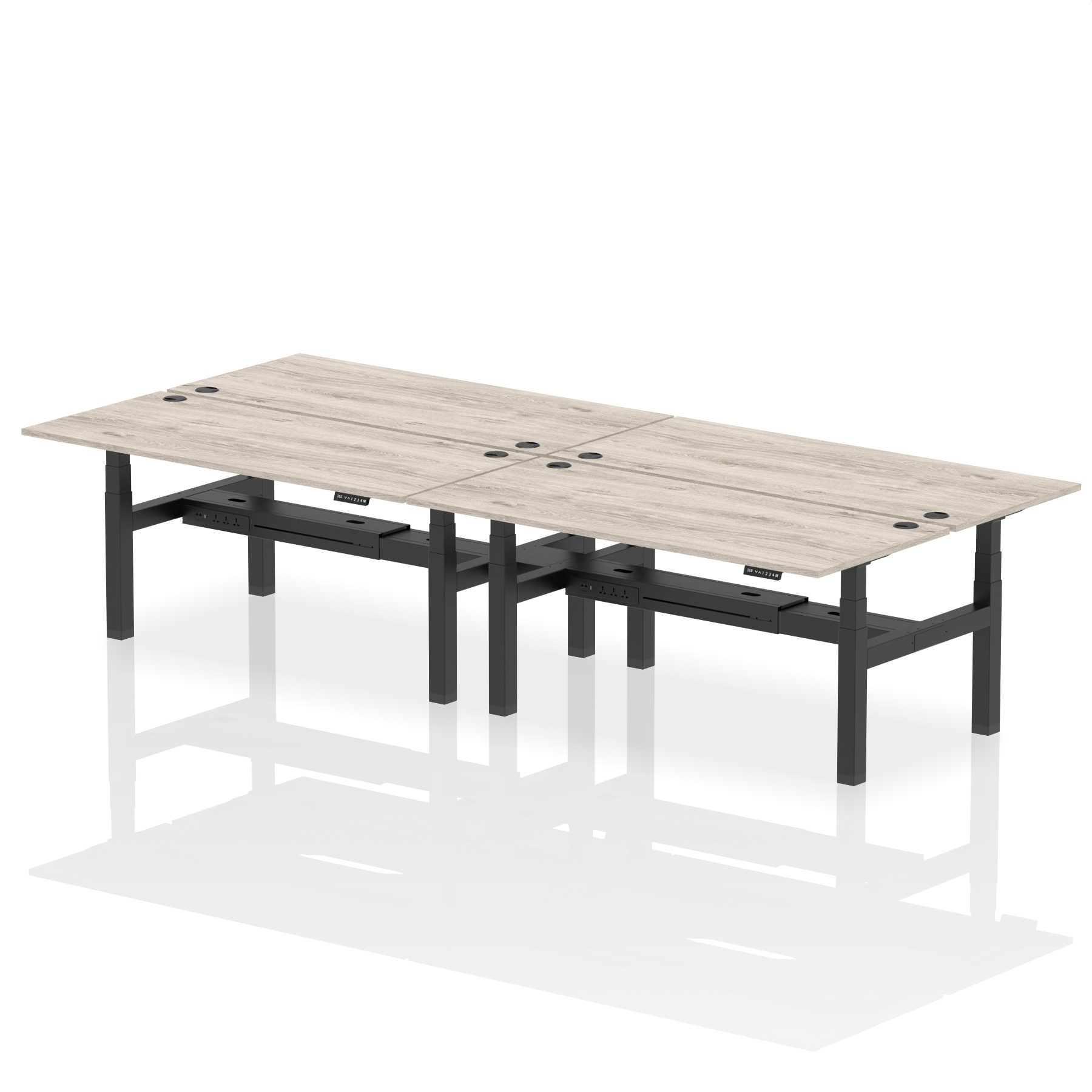 Grey Oak / Black Frame