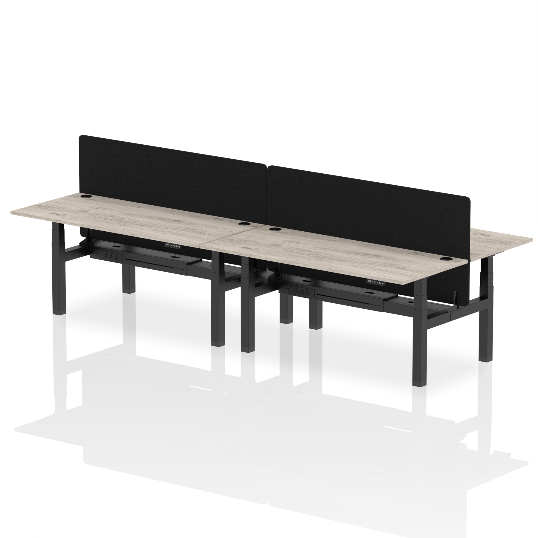 Grey Oak / Black Frame