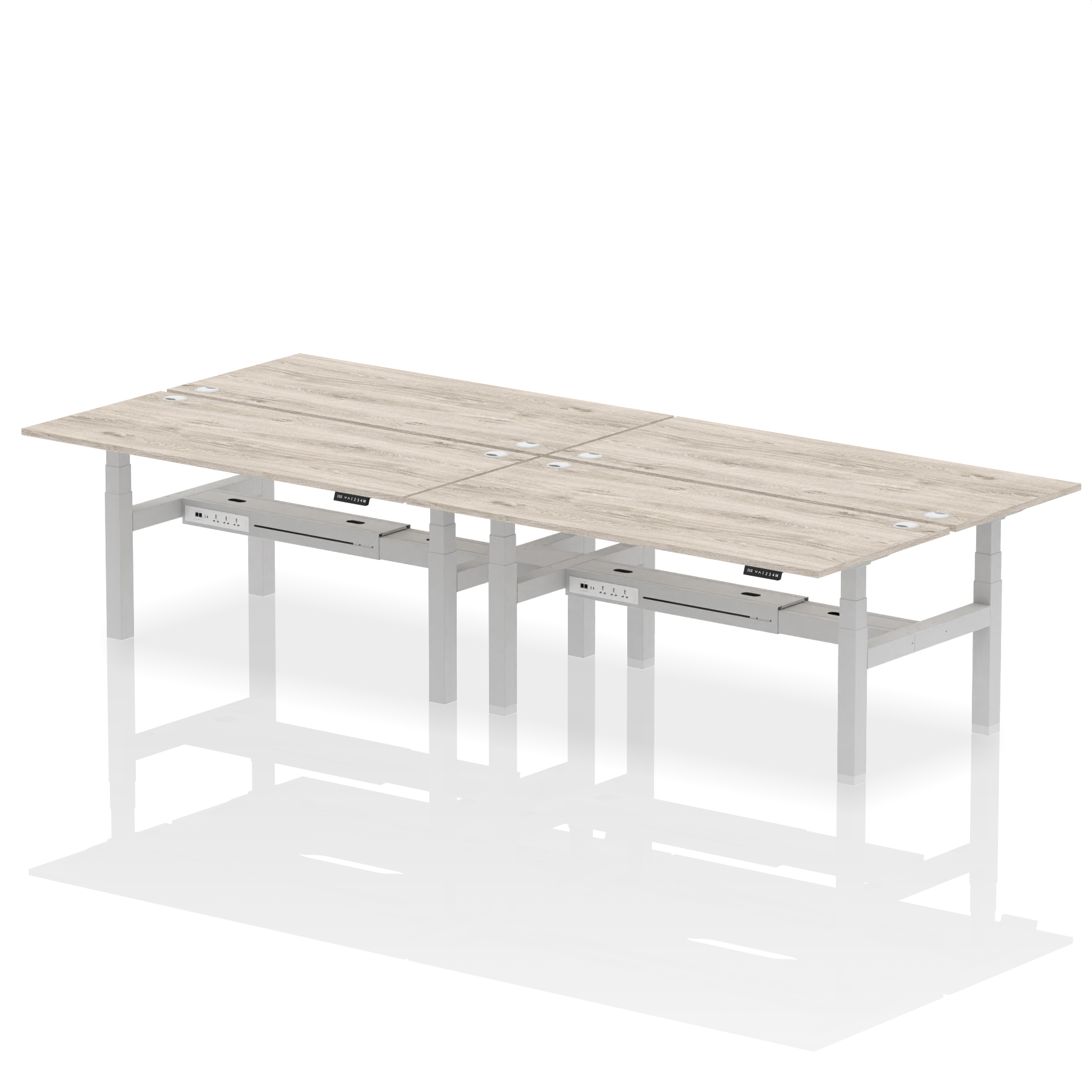 Grey Oak / Silver Frame