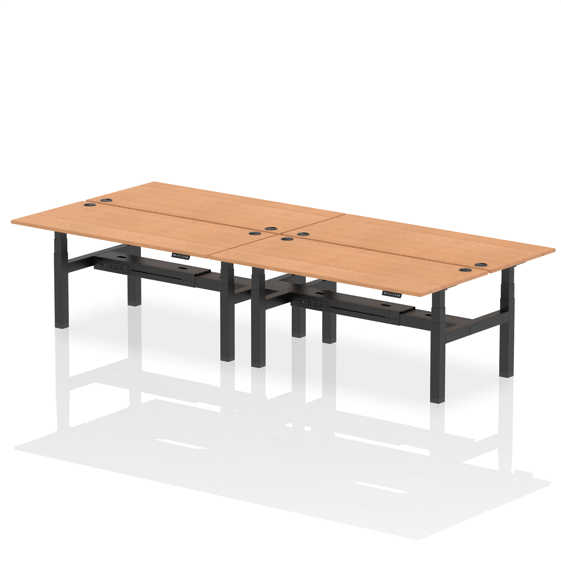 Oak / Black Frame