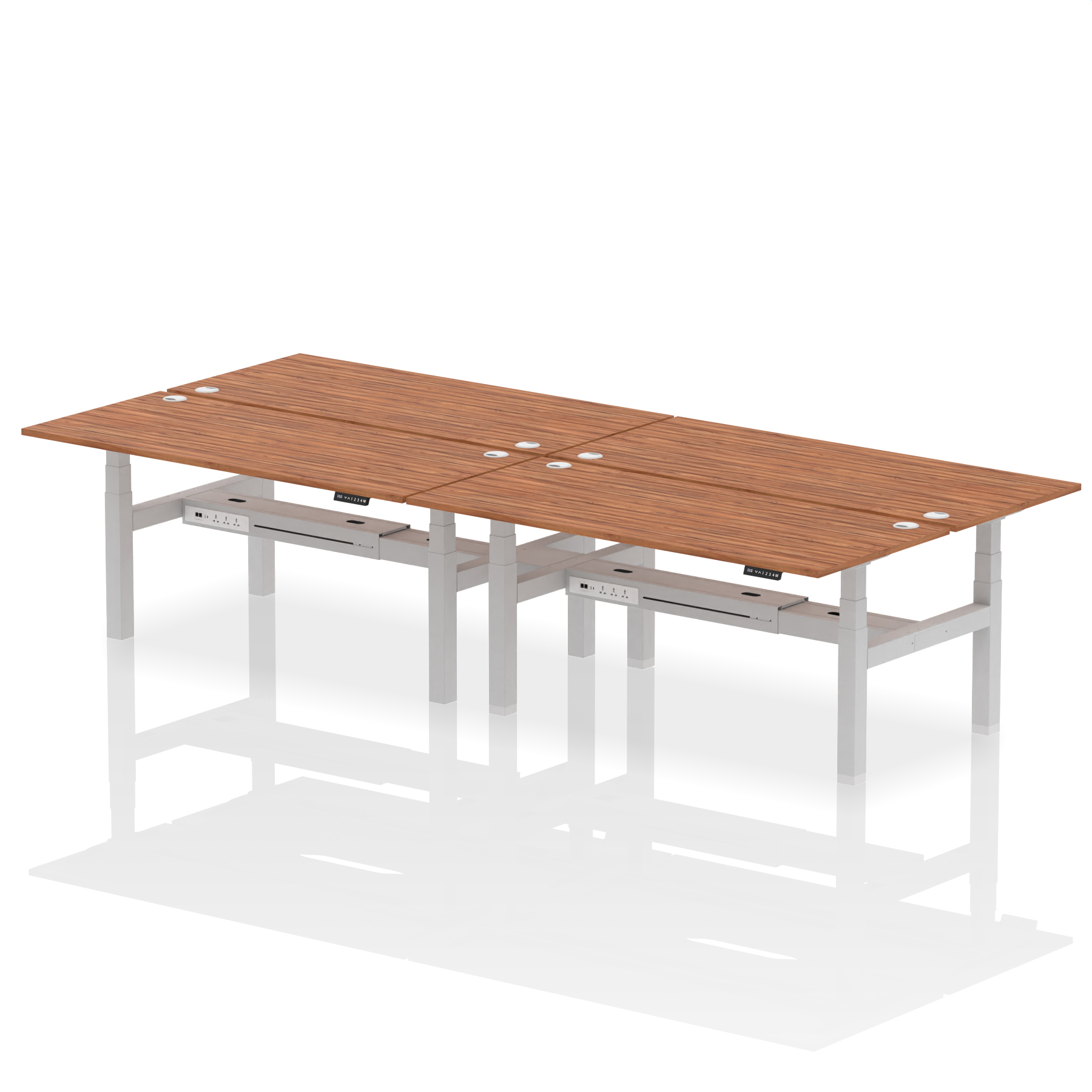 Walnut / Silver Frame
