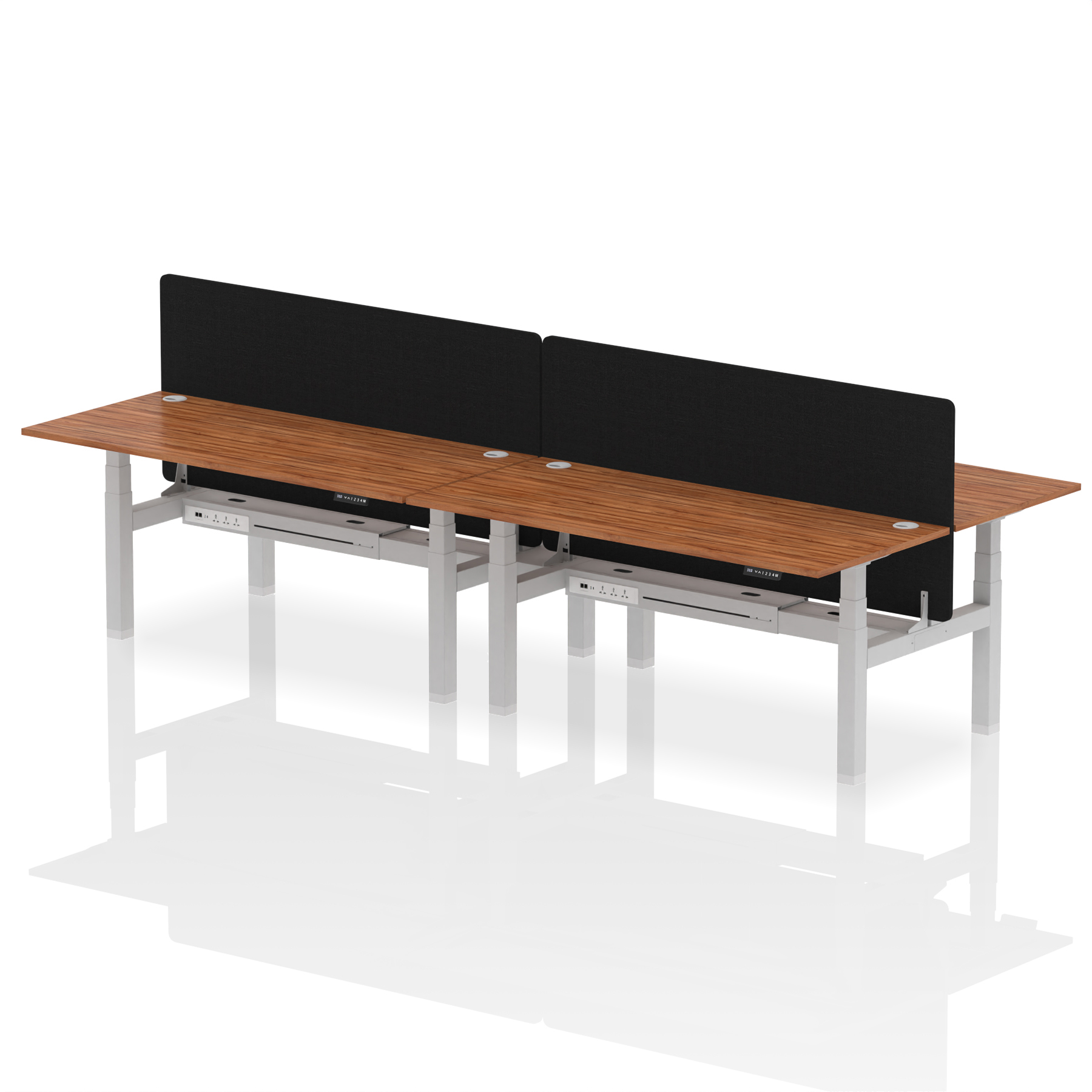 Walnut / Silver Frame