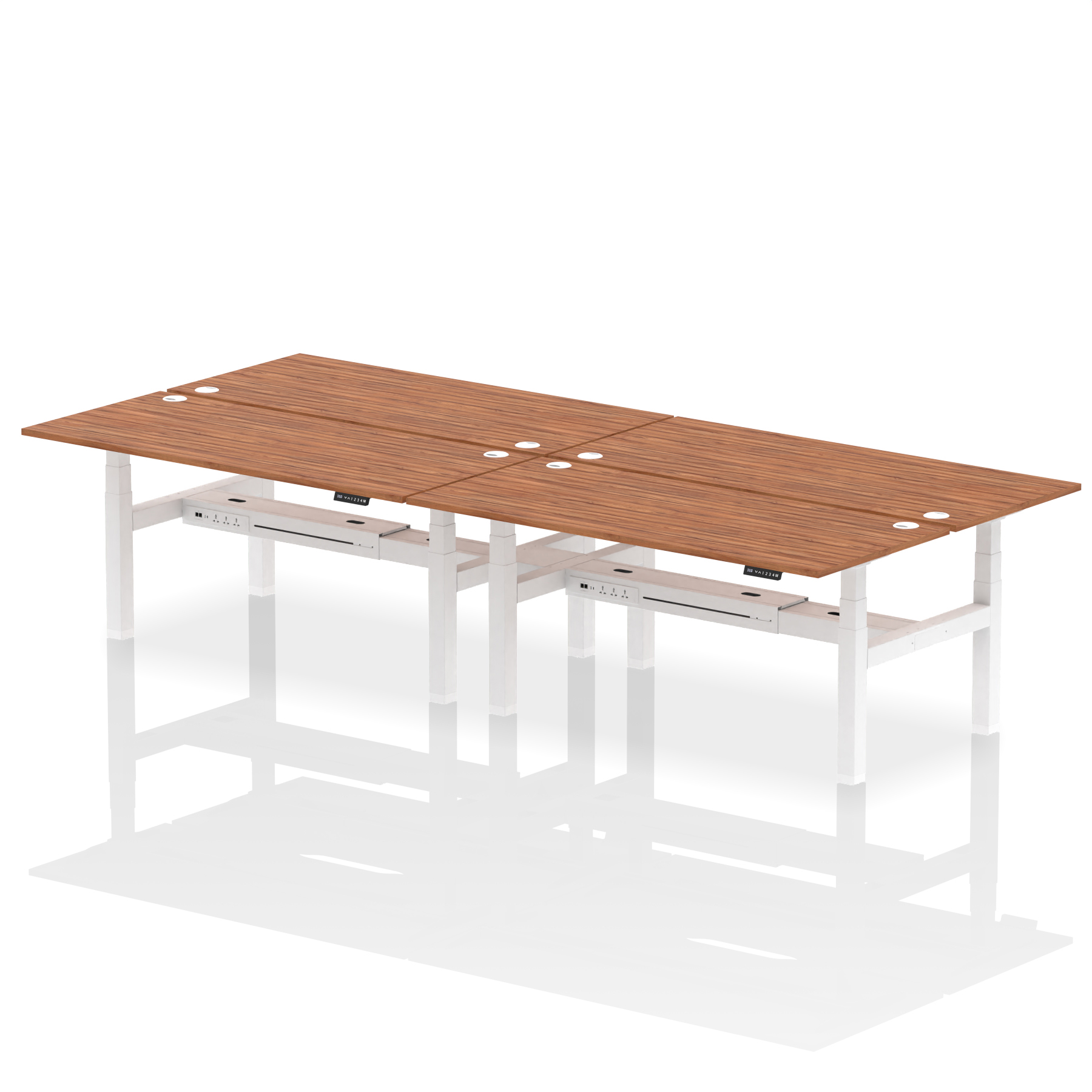 Walnut / White Frame